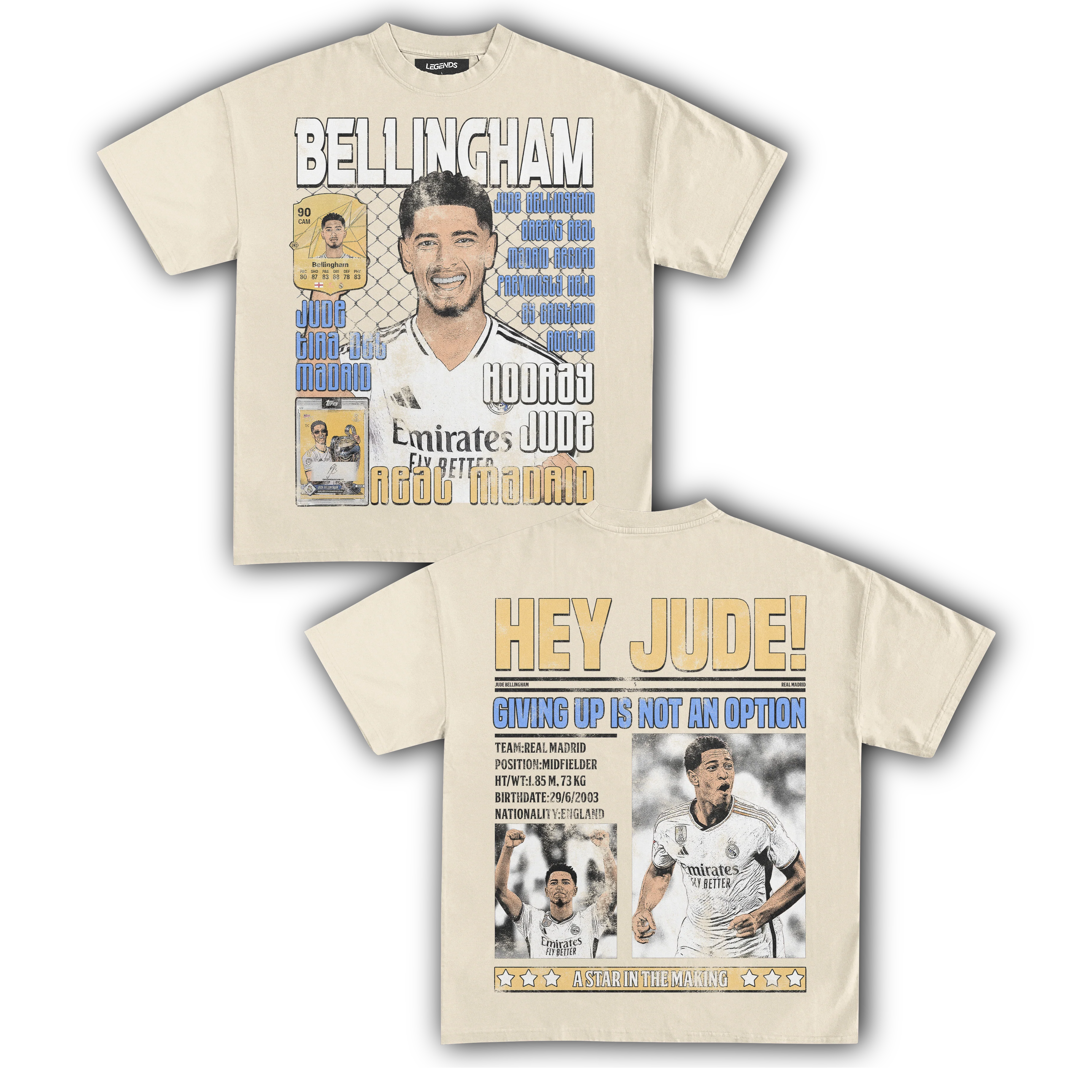 HEY JUDE! BELLINGHAM TEE (Double Sided) - Image 3