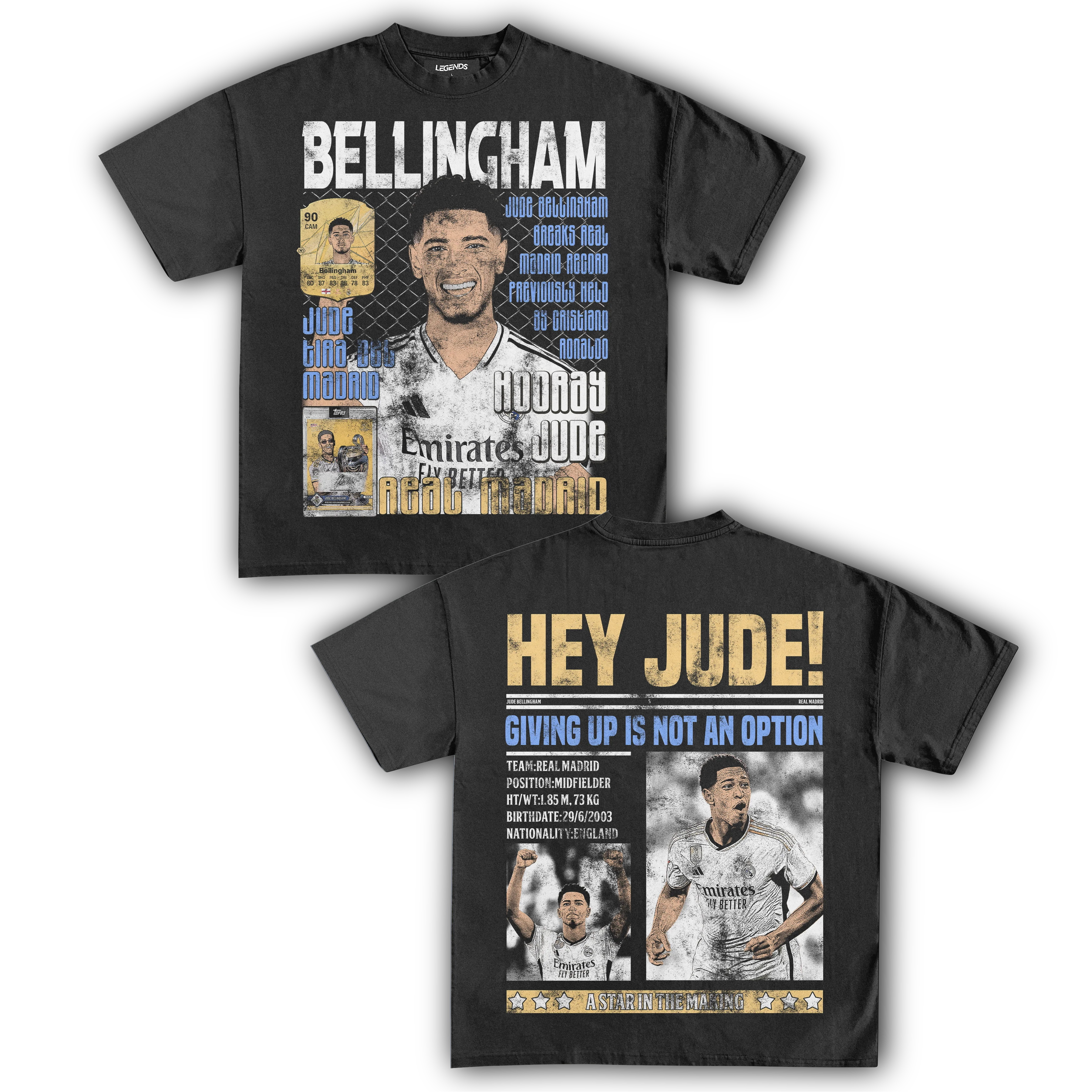 HEY JUDE! BELLINGHAM TEE (Double Sided) - Image 4