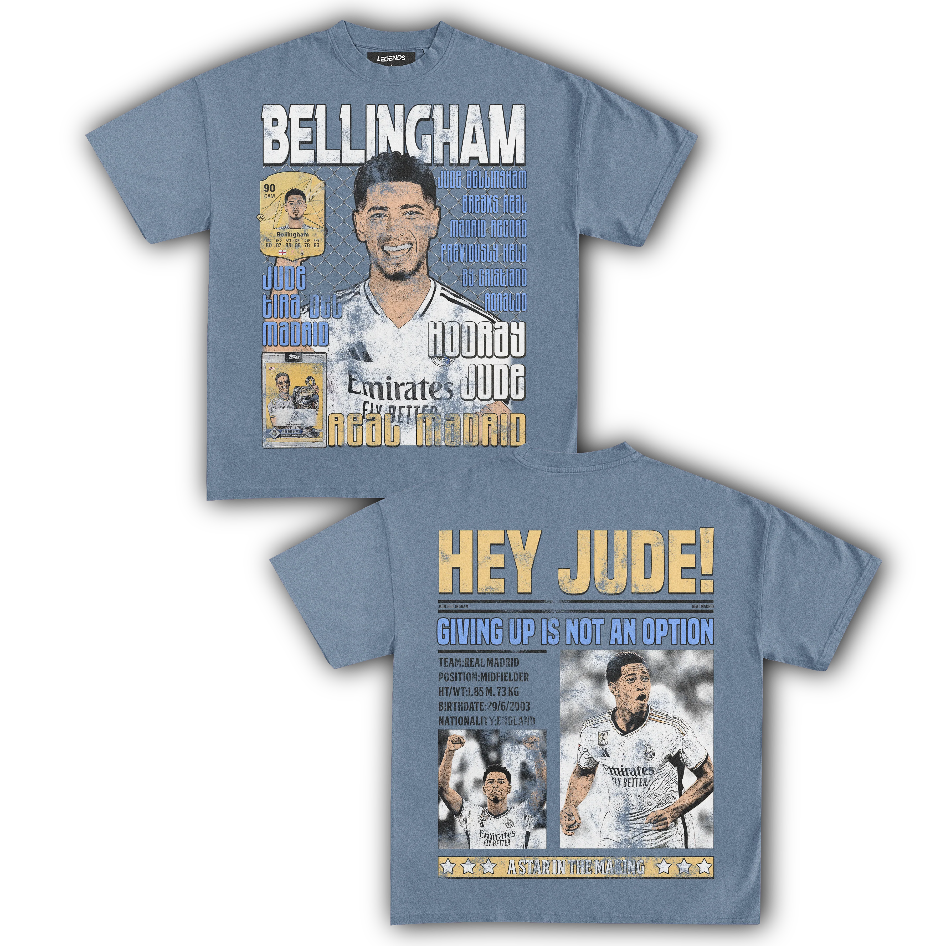 HEY JUDE! BELLINGHAM TEE (Double Sided) - Image 6