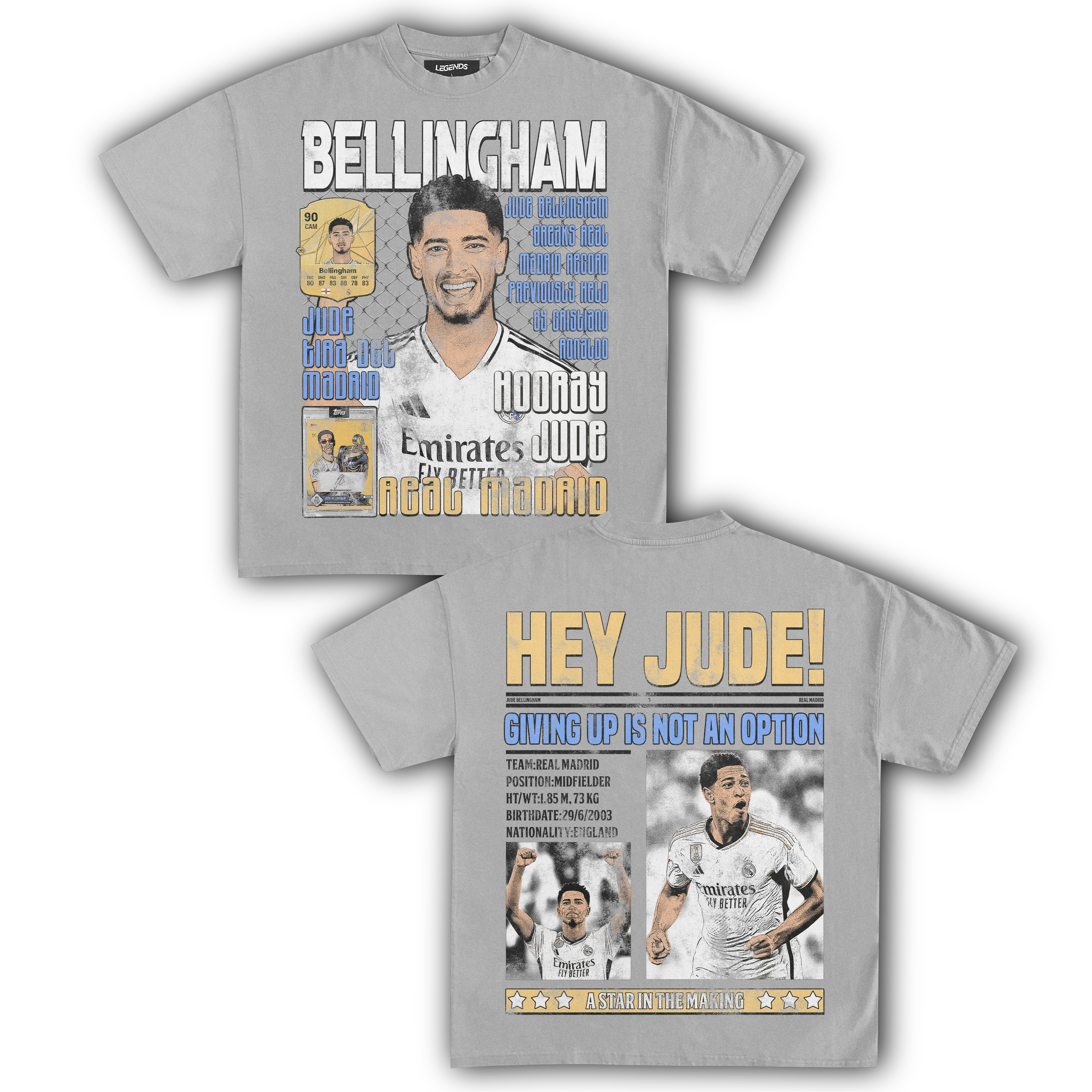HEY JUDE! BELLINGHAM TEE (Double Sided) - Image 7