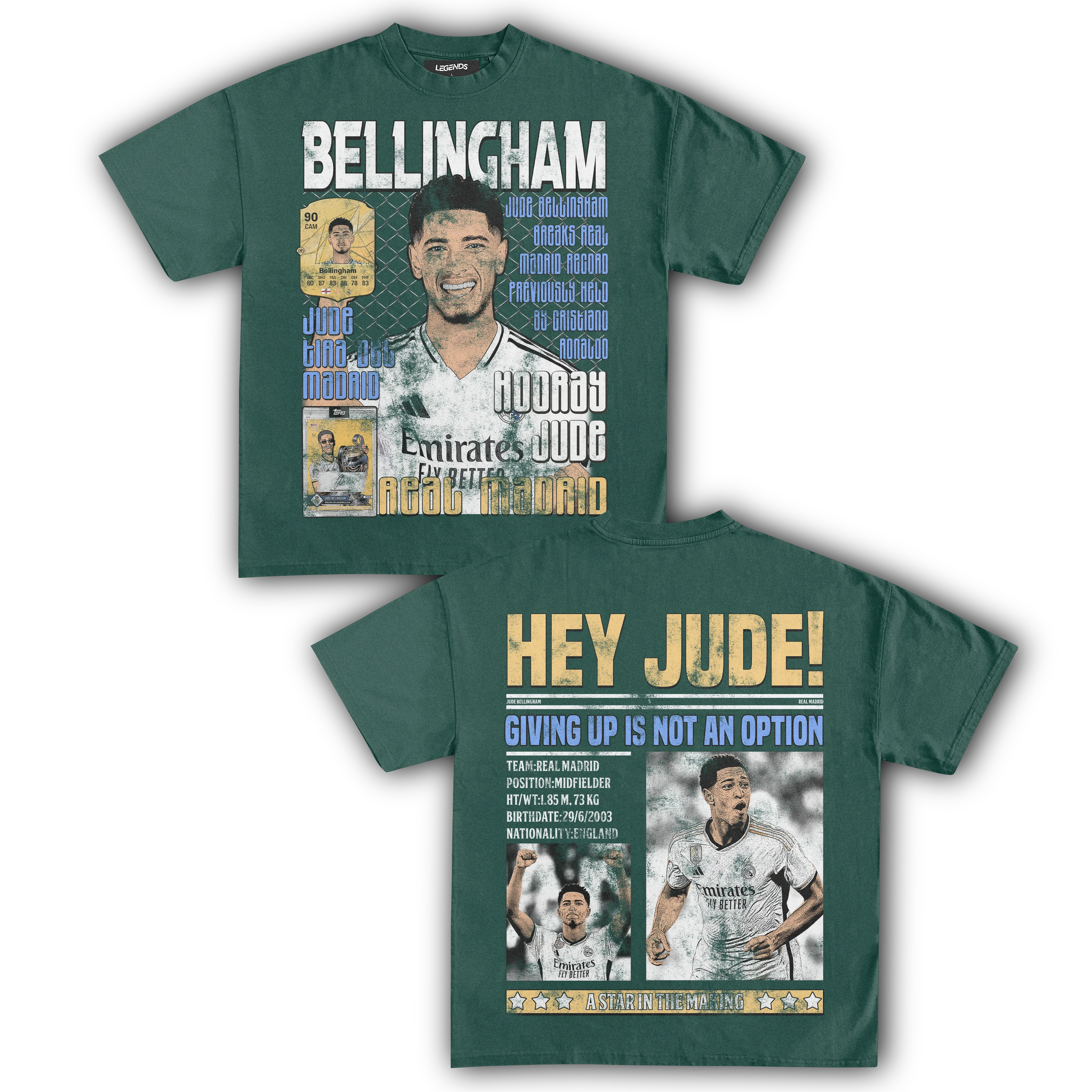 HEY JUDE! BELLINGHAM TEE (Double Sided) - Image 9