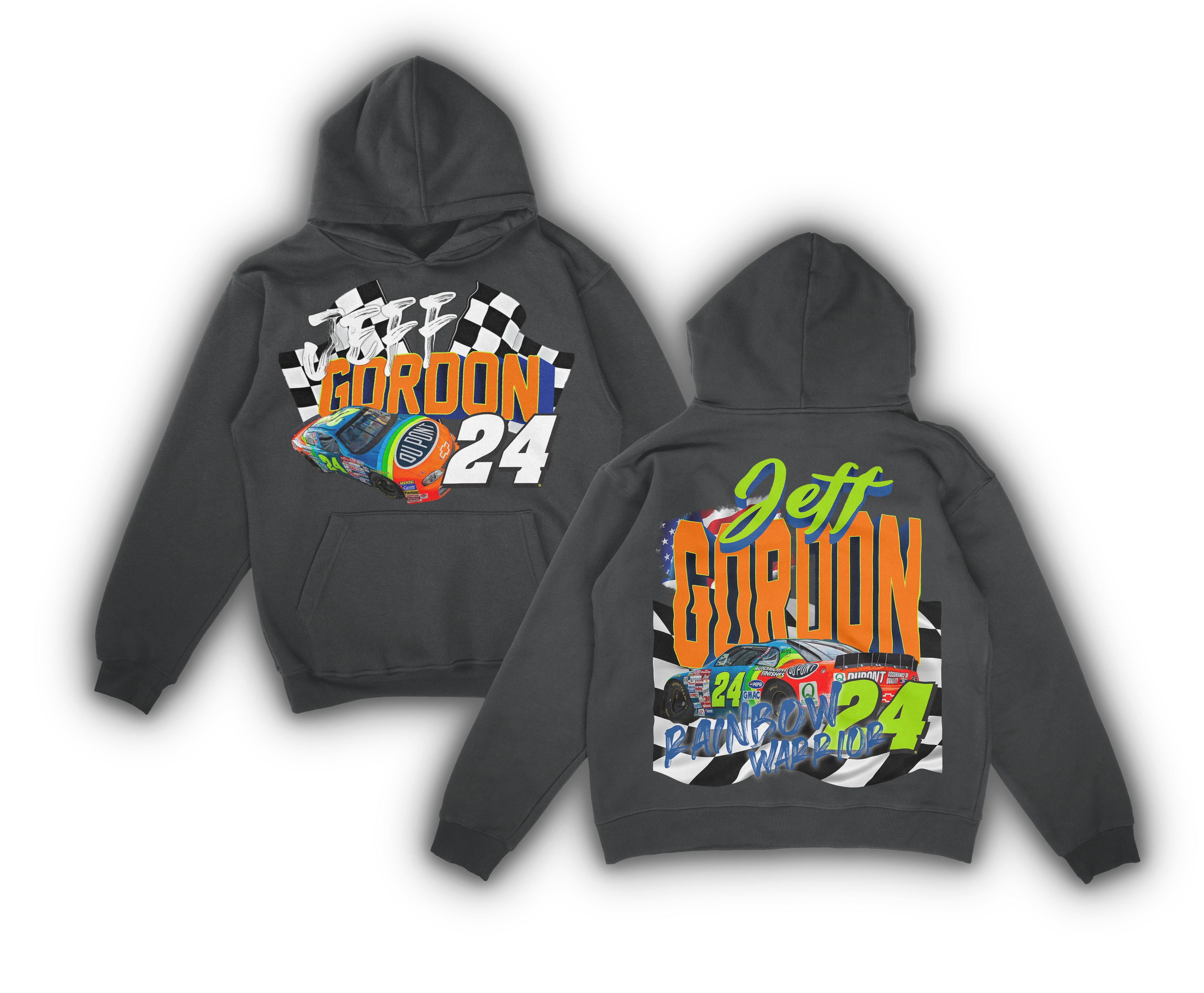 JEFF GORDON RAINBOW WARRIOR HOODIE - Image 4