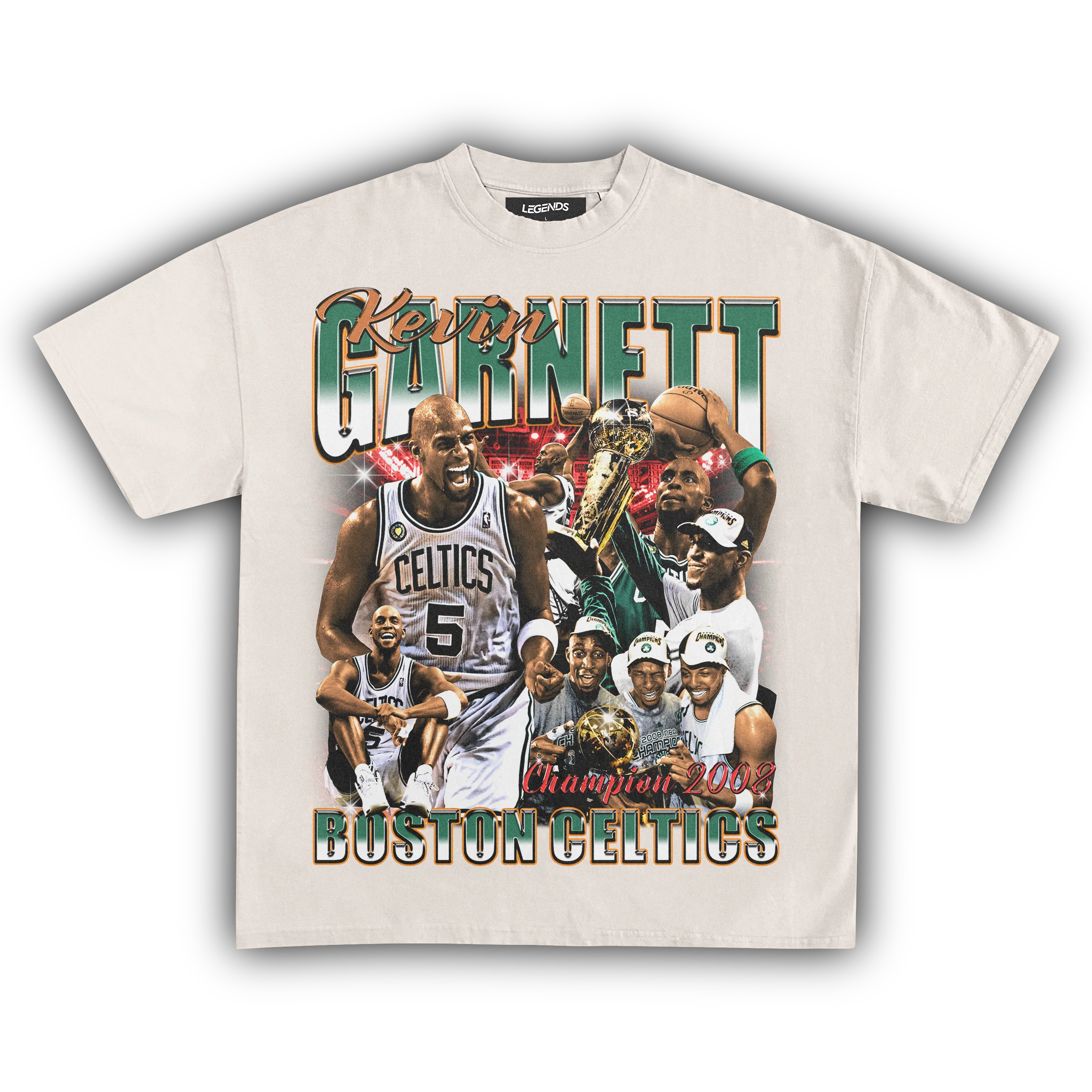 KEVIN GARNETT CELTICS 2008 CHAMPIONS TEE - Image 3