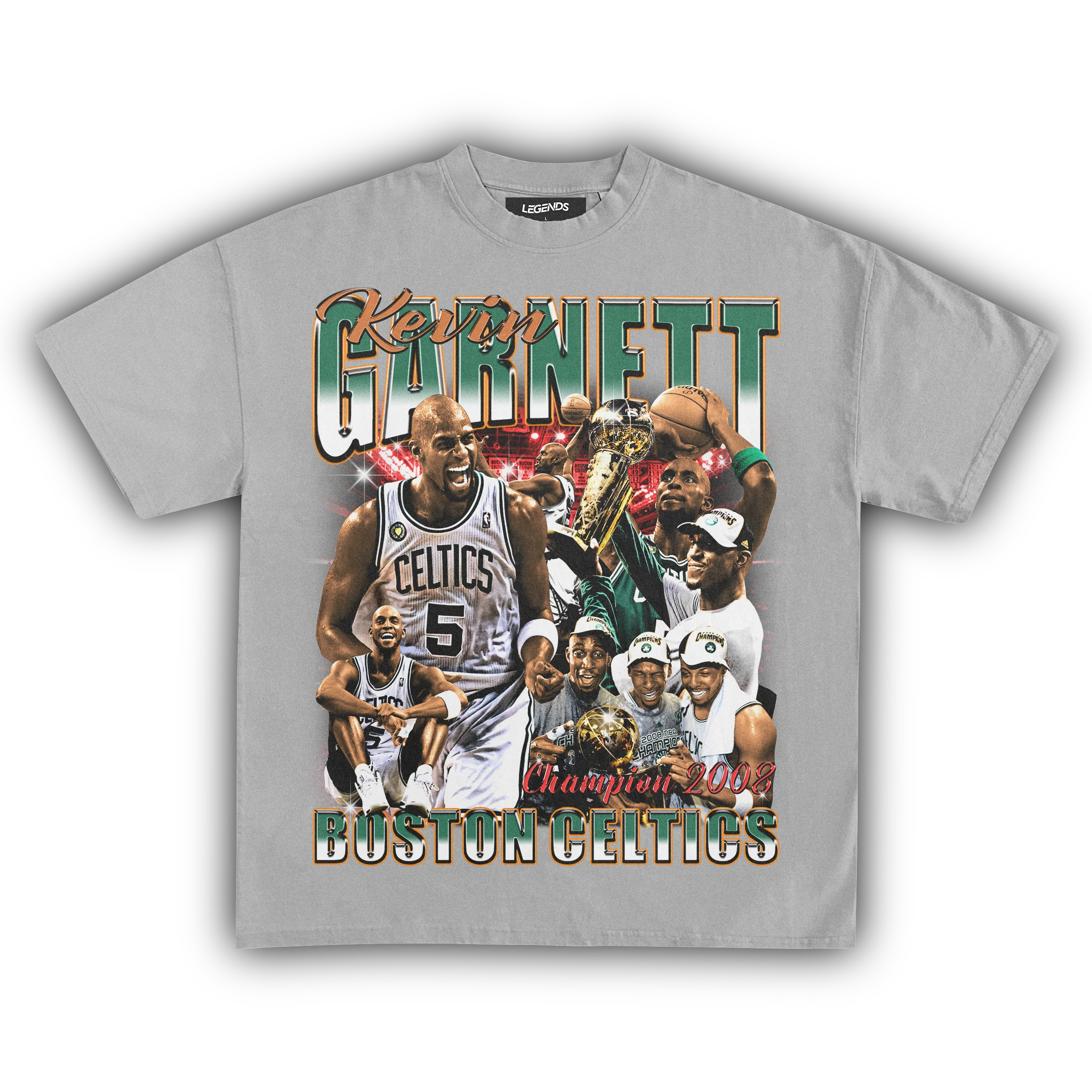 KEVIN GARNETT CELTICS 2008 CHAMPIONS TEE - Image 6