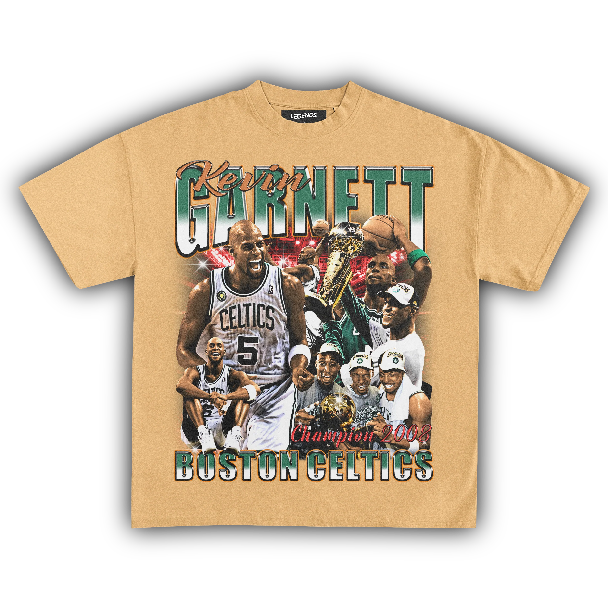 KEVIN GARNETT CELTICS 2008 CHAMPIONS TEE - Image 9