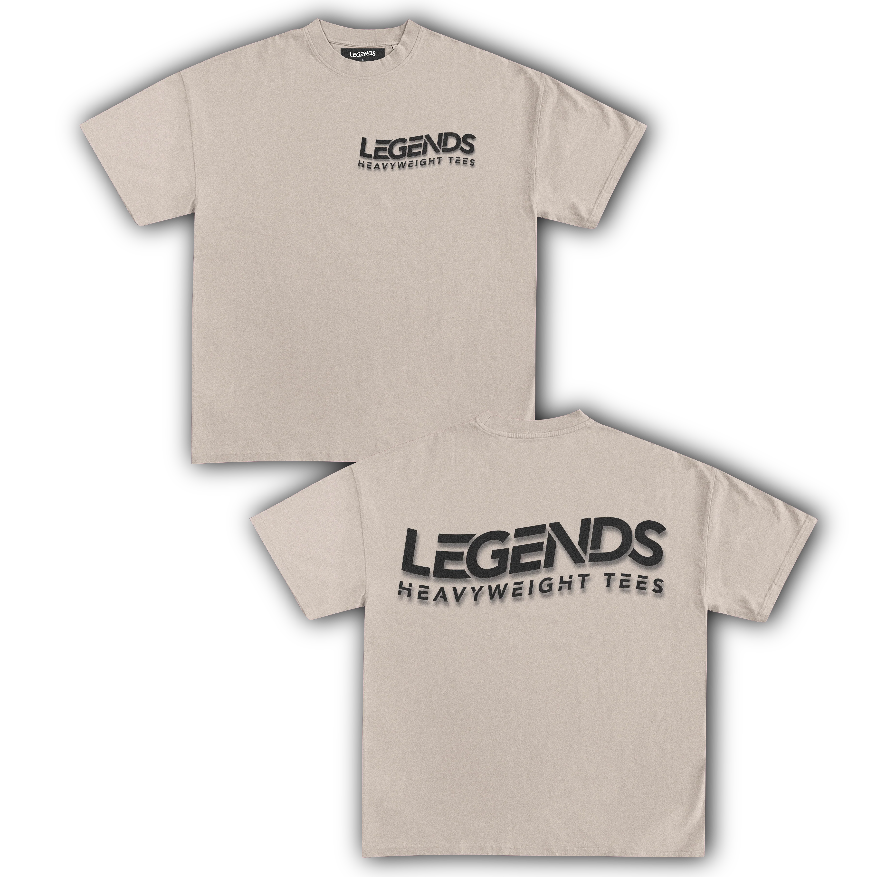 LEGENDS HEAVYWEIGHT TEE (Black Script) - Image 3