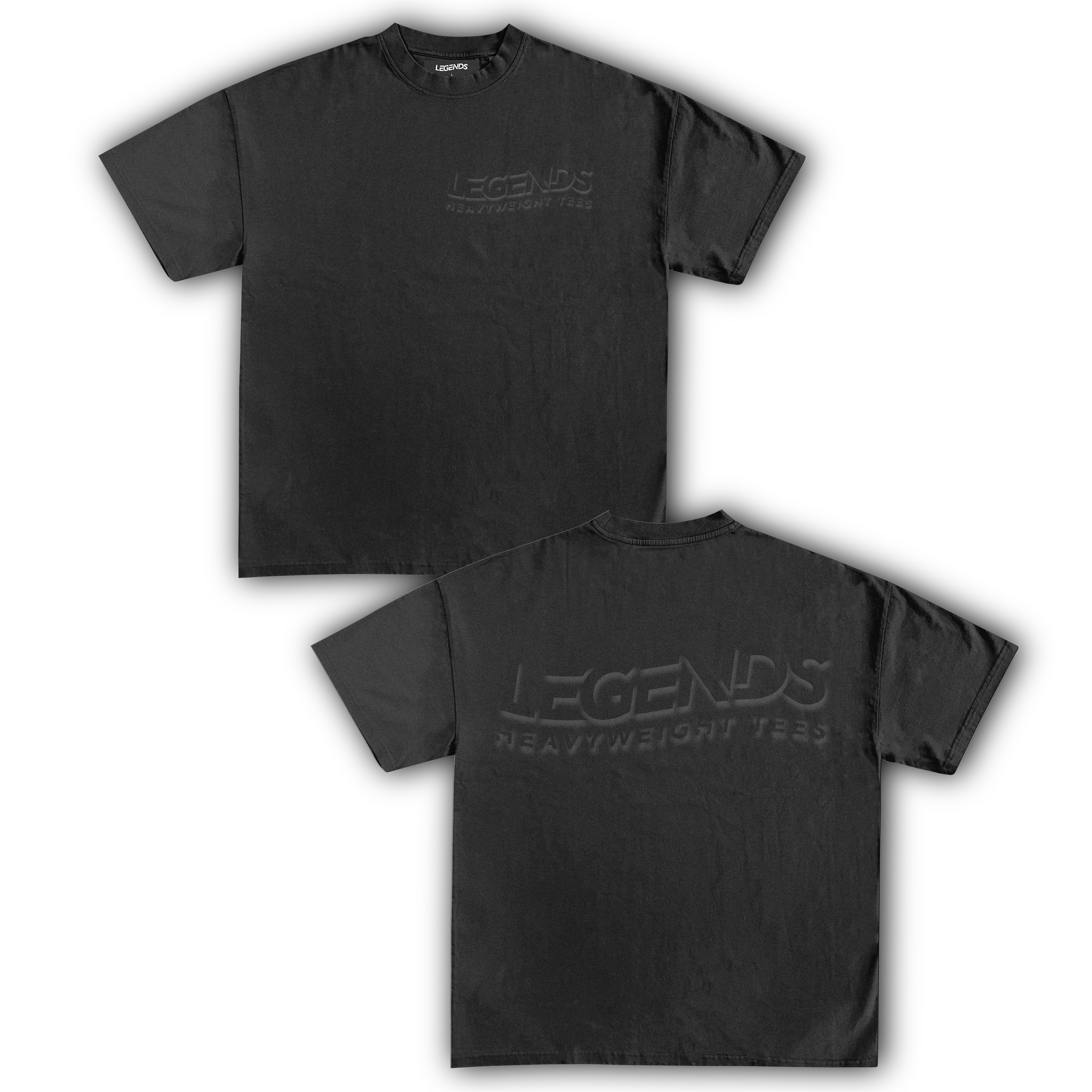 LEGENDS HEAVYWEIGHT TEE (Black Script) - Image 4