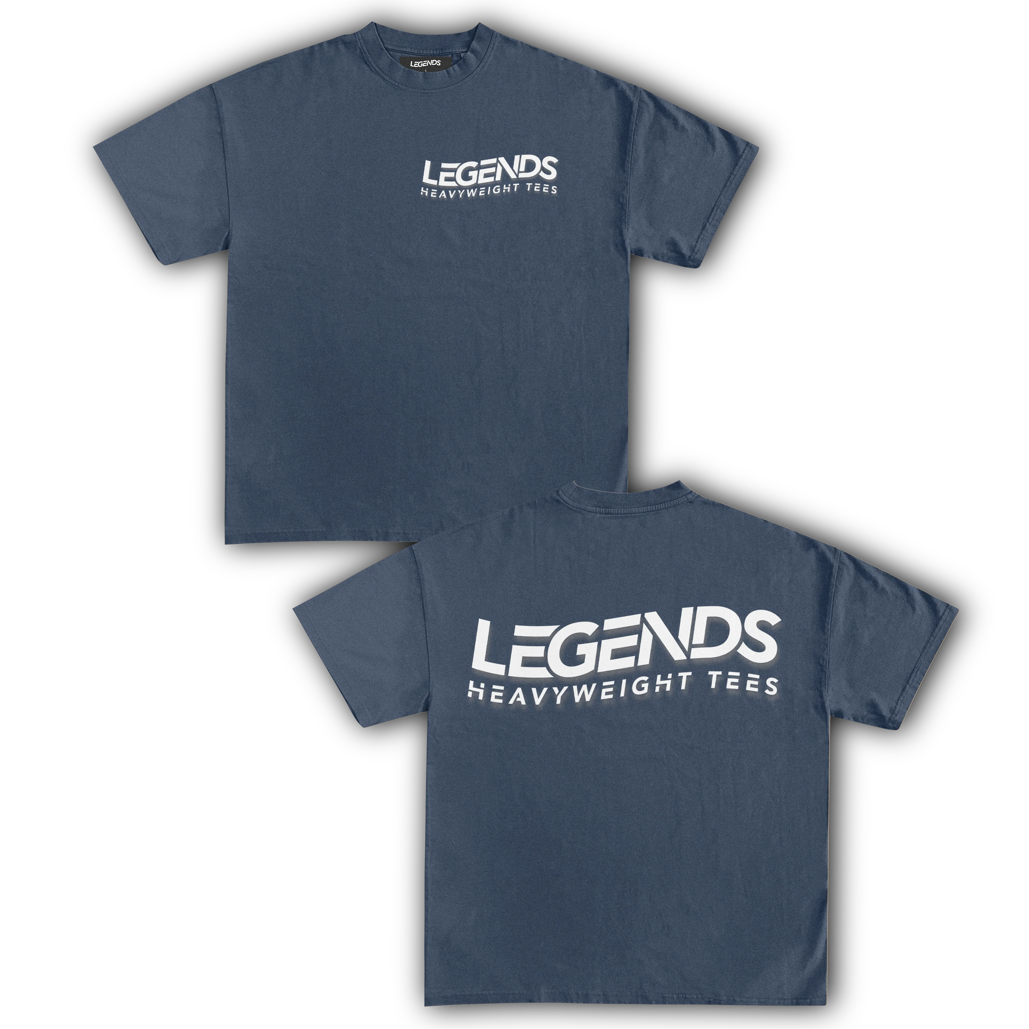 LEGENDS HEAVYWEIGHT TEE (White Script) - Image 3