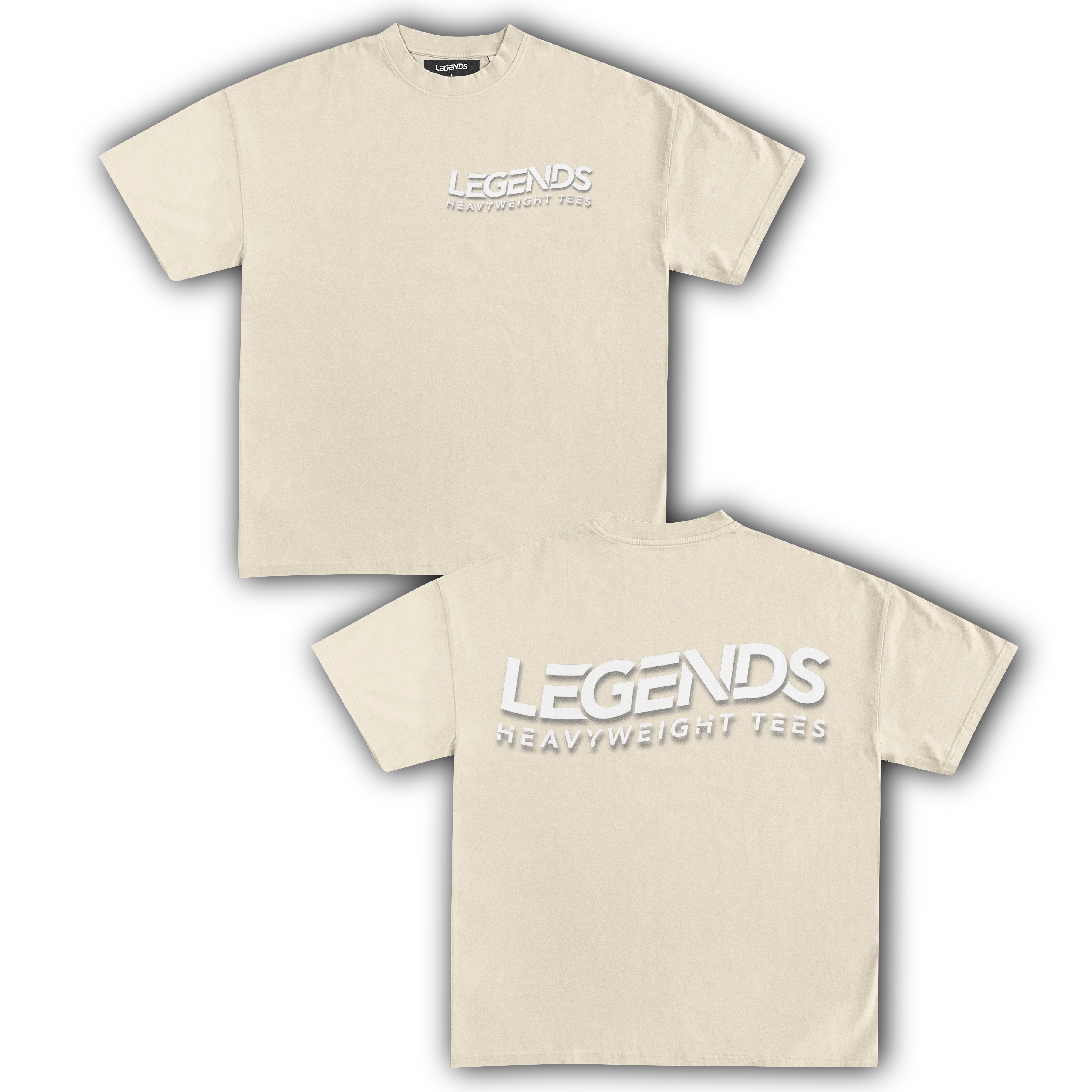 LEGENDS HEAVYWEIGHT TEE (White Script) - Image 5
