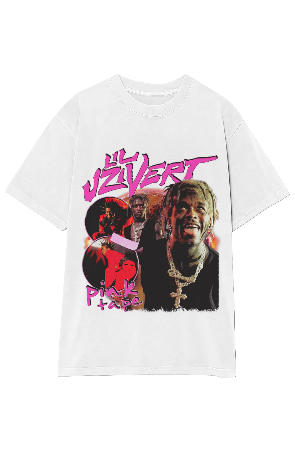LIL UZI VERT PINK TAPE TEE - Image 10