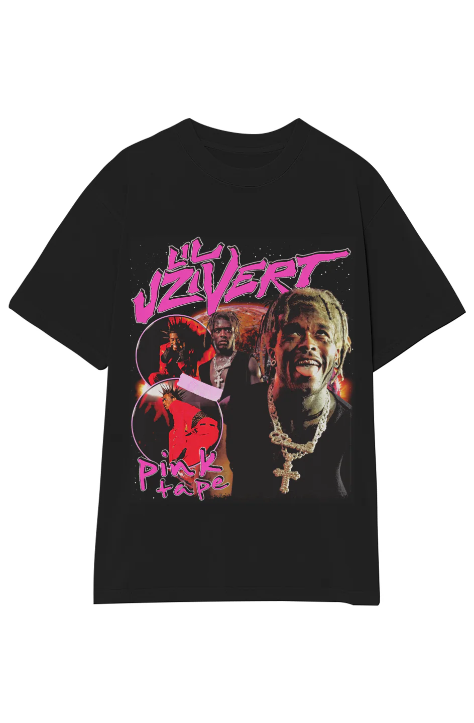 LIL UZI VERT PINK TAPE TEE - Image 11