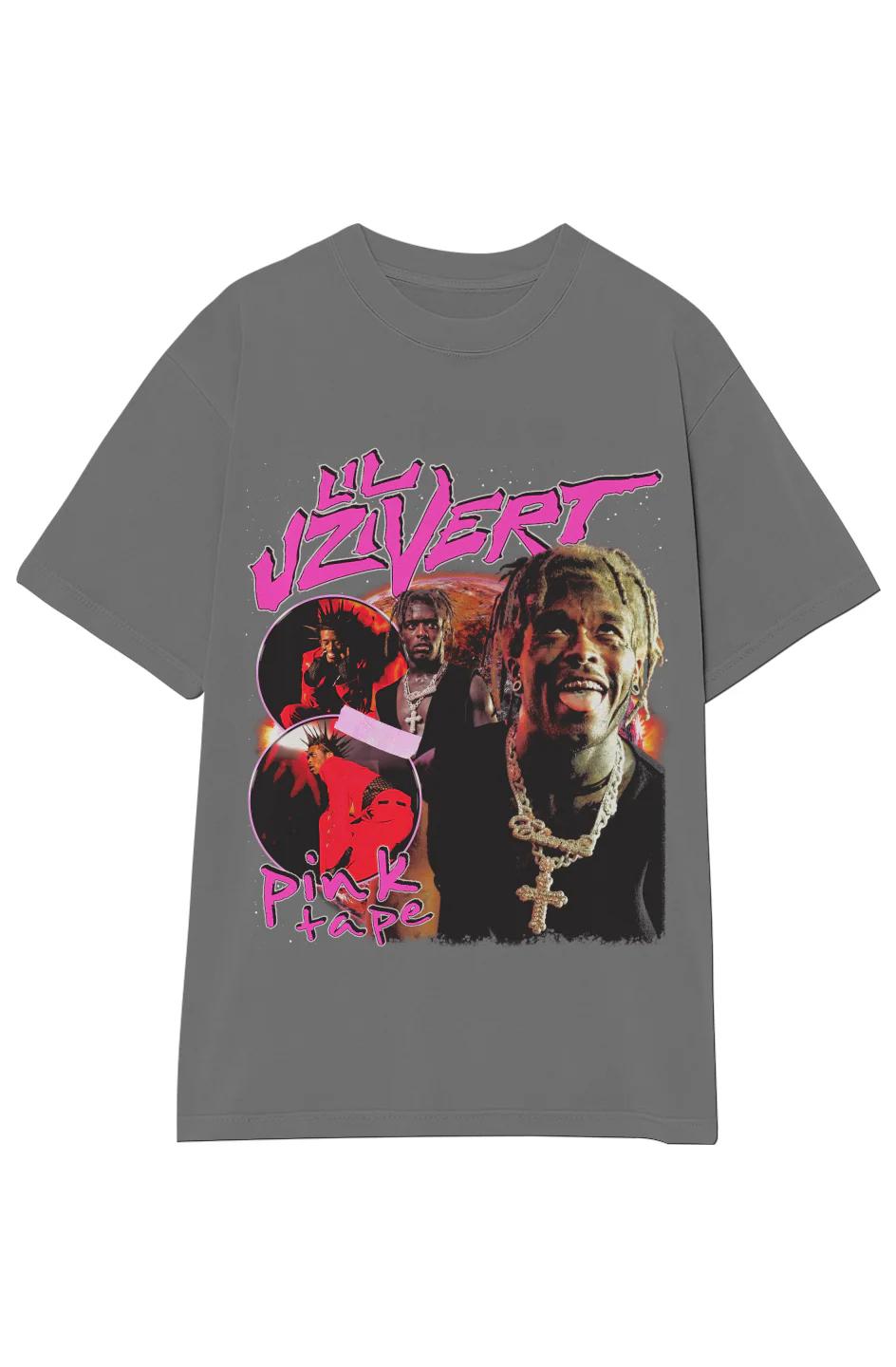 LIL UZI VERT PINK TAPE TEE - Image 15