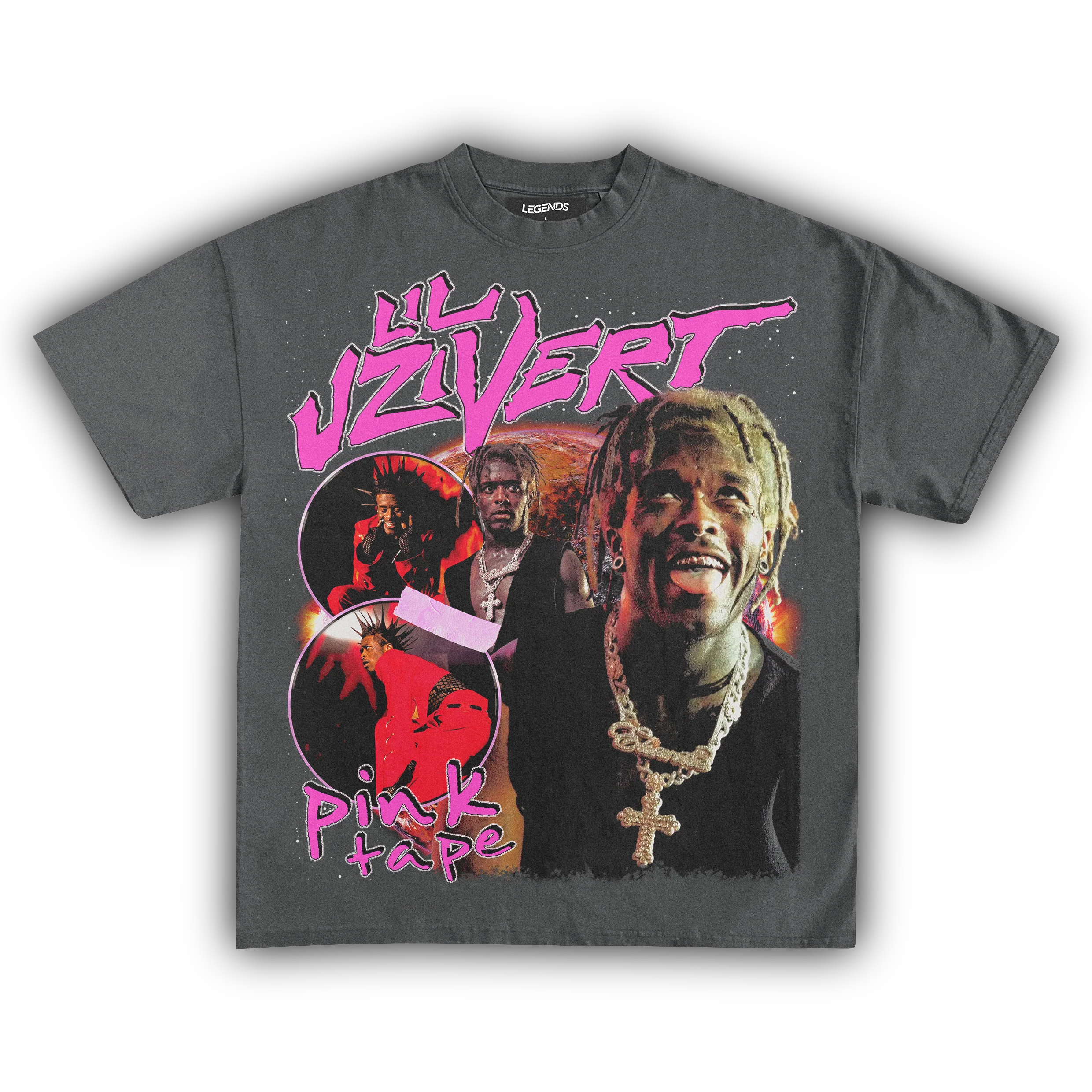 LIL UZI VERT PINK TAPE TEE - Image 5