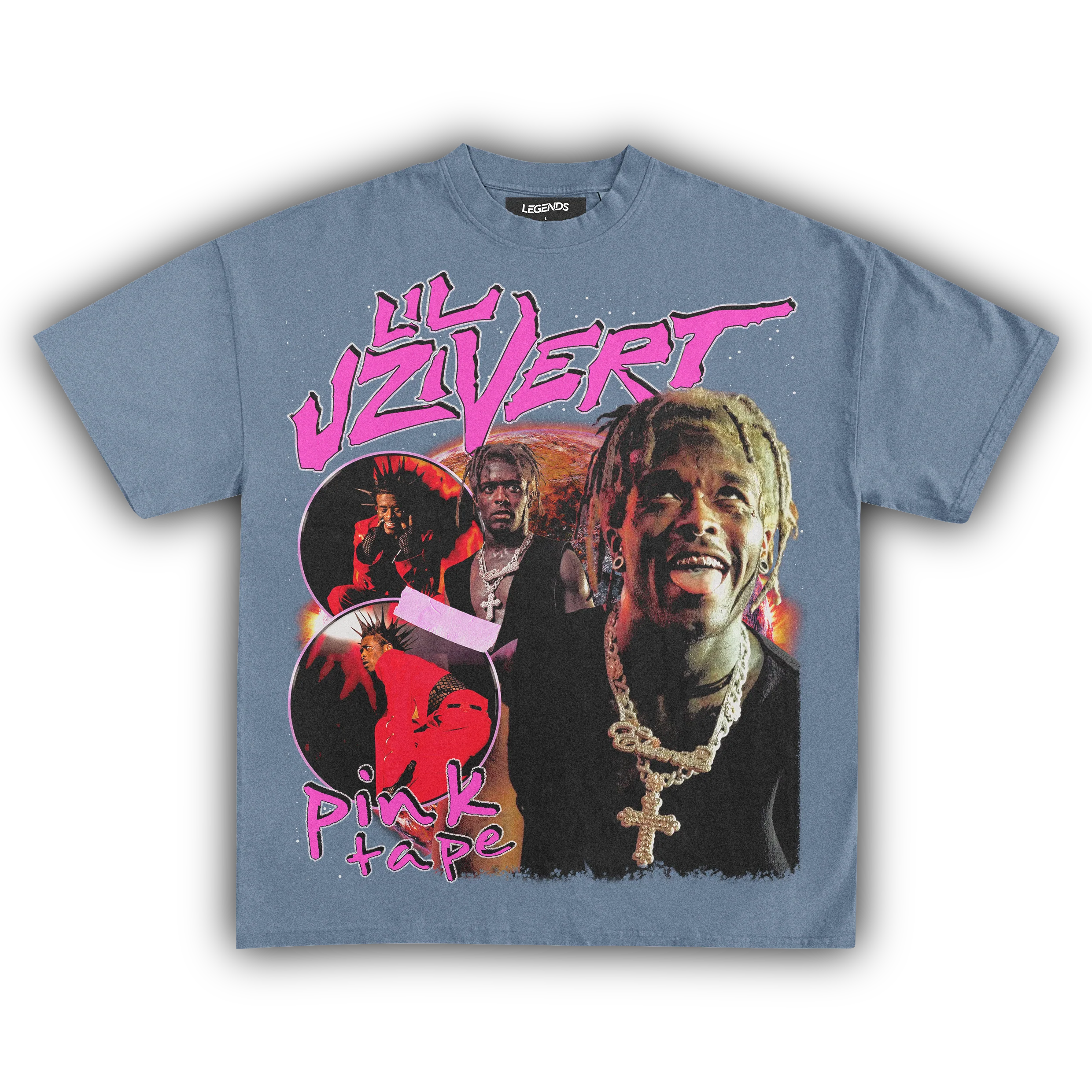 LIL UZI VERT PINK TAPE TEE - Image 6