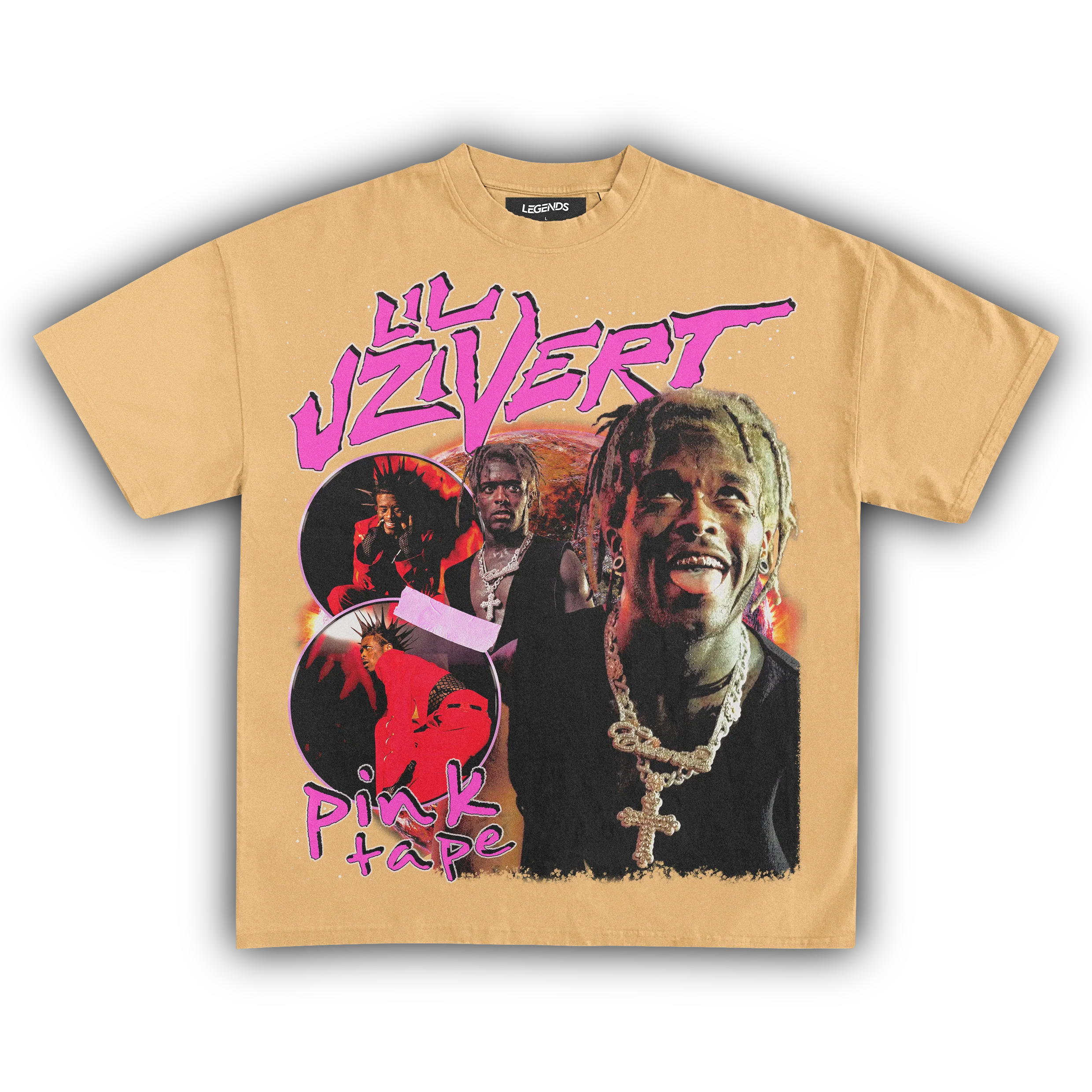 LIL UZI VERT PINK TAPE TEE - Image 8
