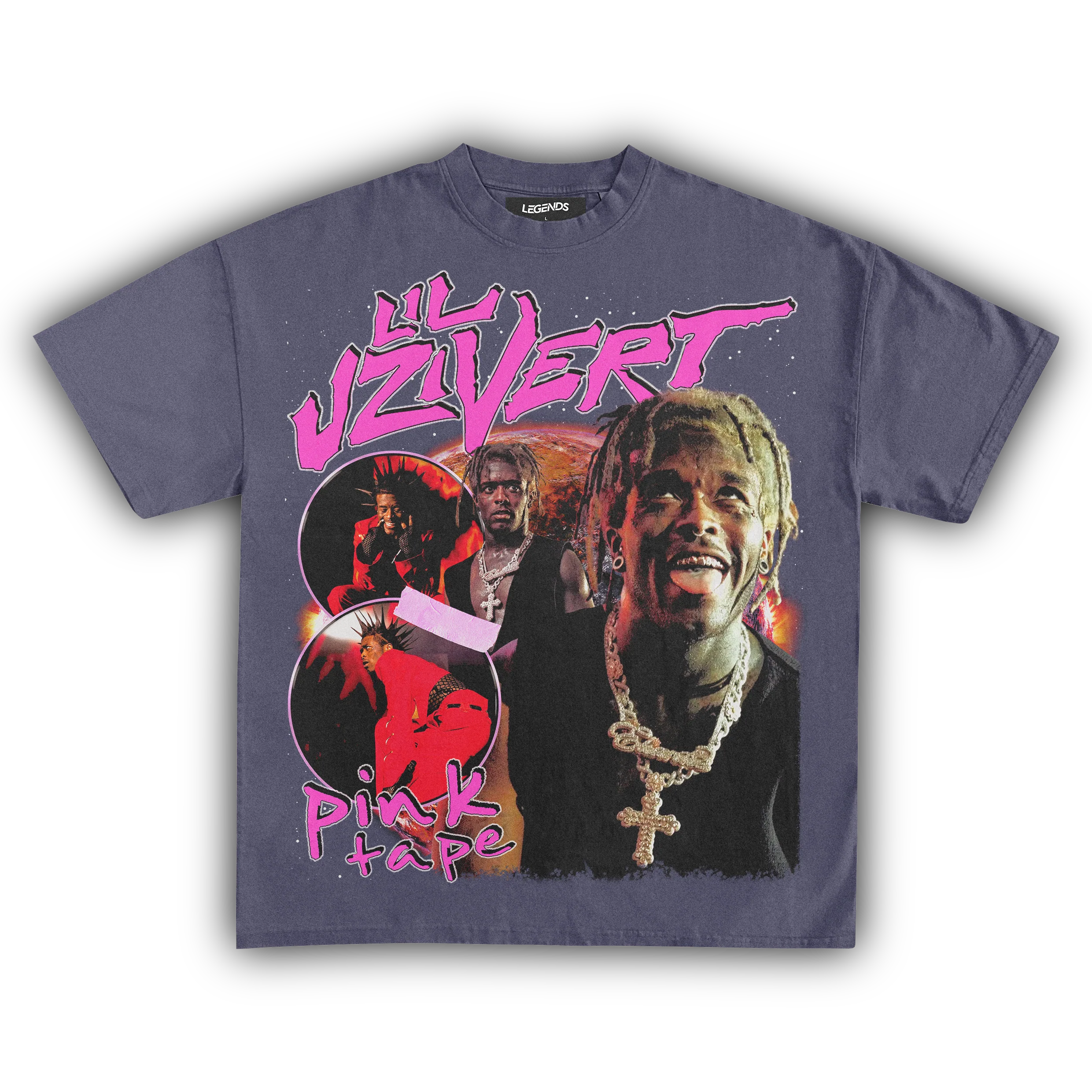 LIL UZI VERT PINK TAPE TEE - Image 9