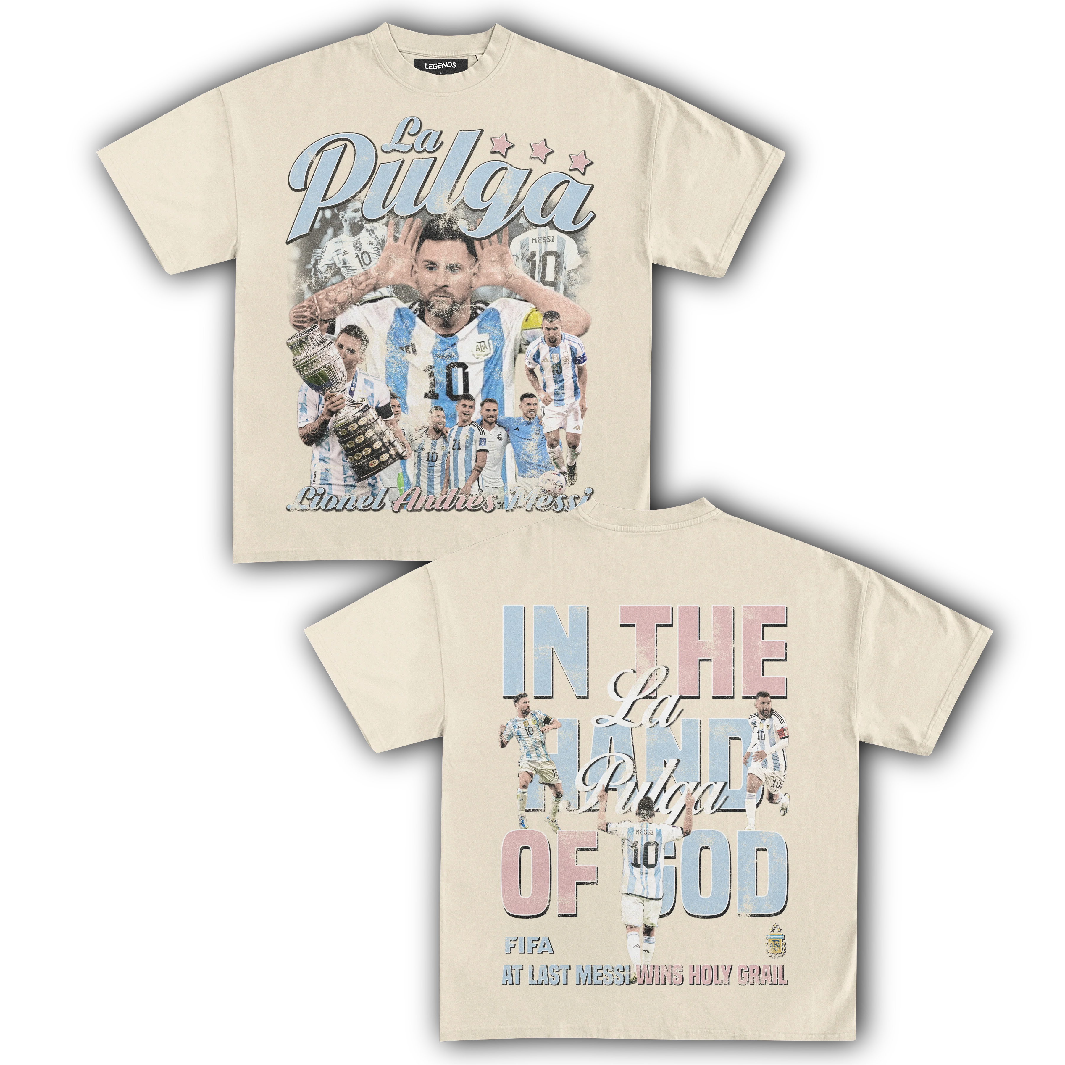 LIONEL MESSI HAND OF GOD TEE (Double Sided) - Image 11