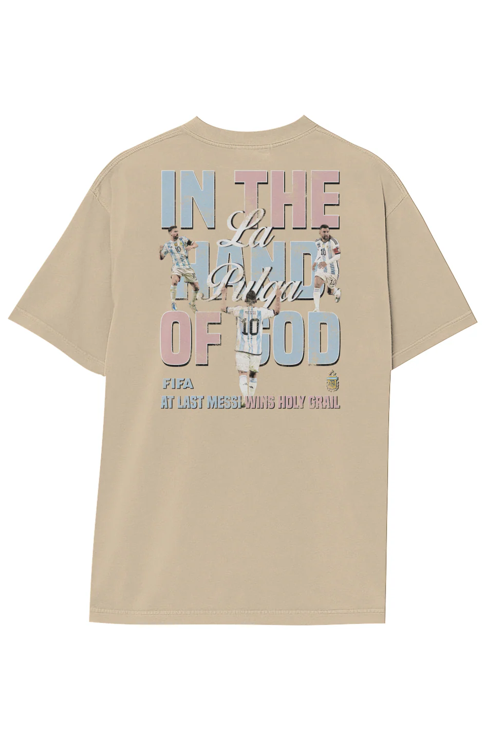 LIONEL MESSI HAND OF GOD TEE (Double Sided) - Image 21