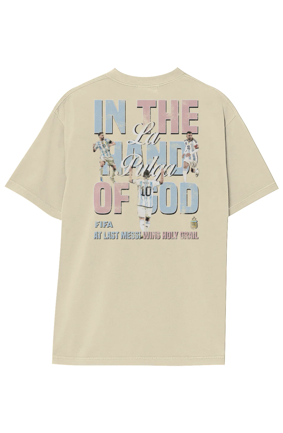 LIONEL MESSI HAND OF GOD TEE (Double Sided) - Image 27