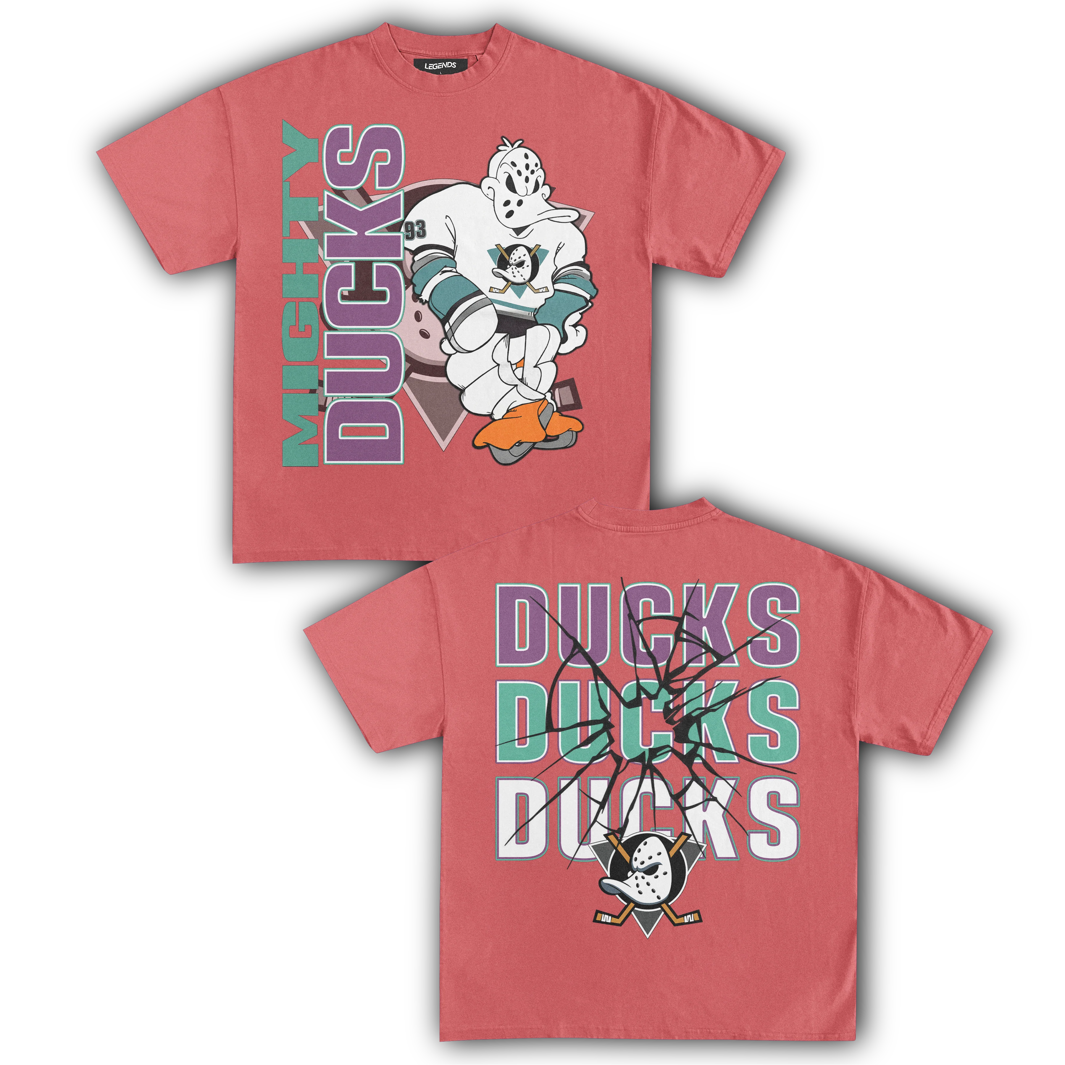 MIGHTY DUCKS HOCKEY TEE (Double Sided) - Image 10