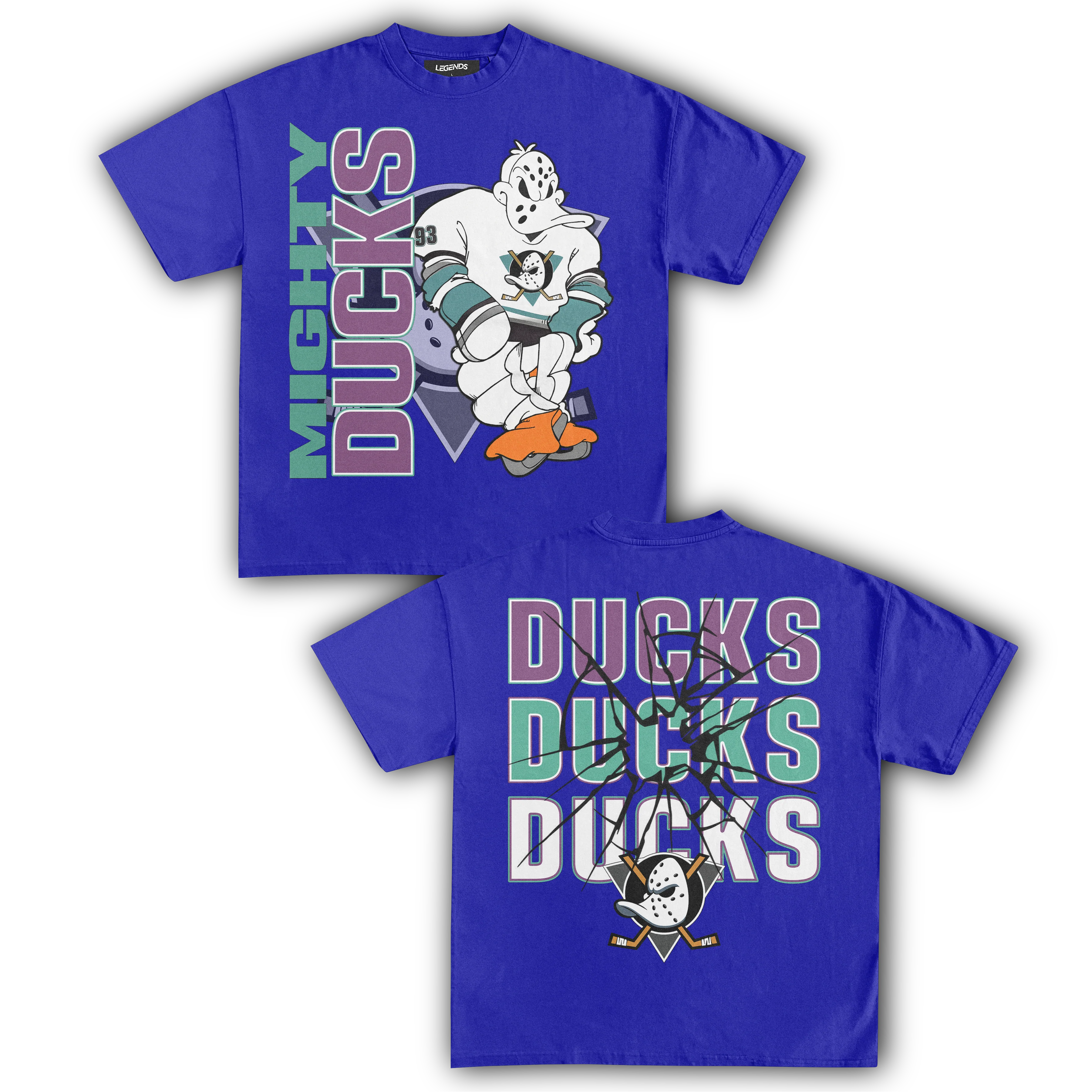 MIGHTY DUCKS HOCKEY TEE (Double Sided) - Image 11