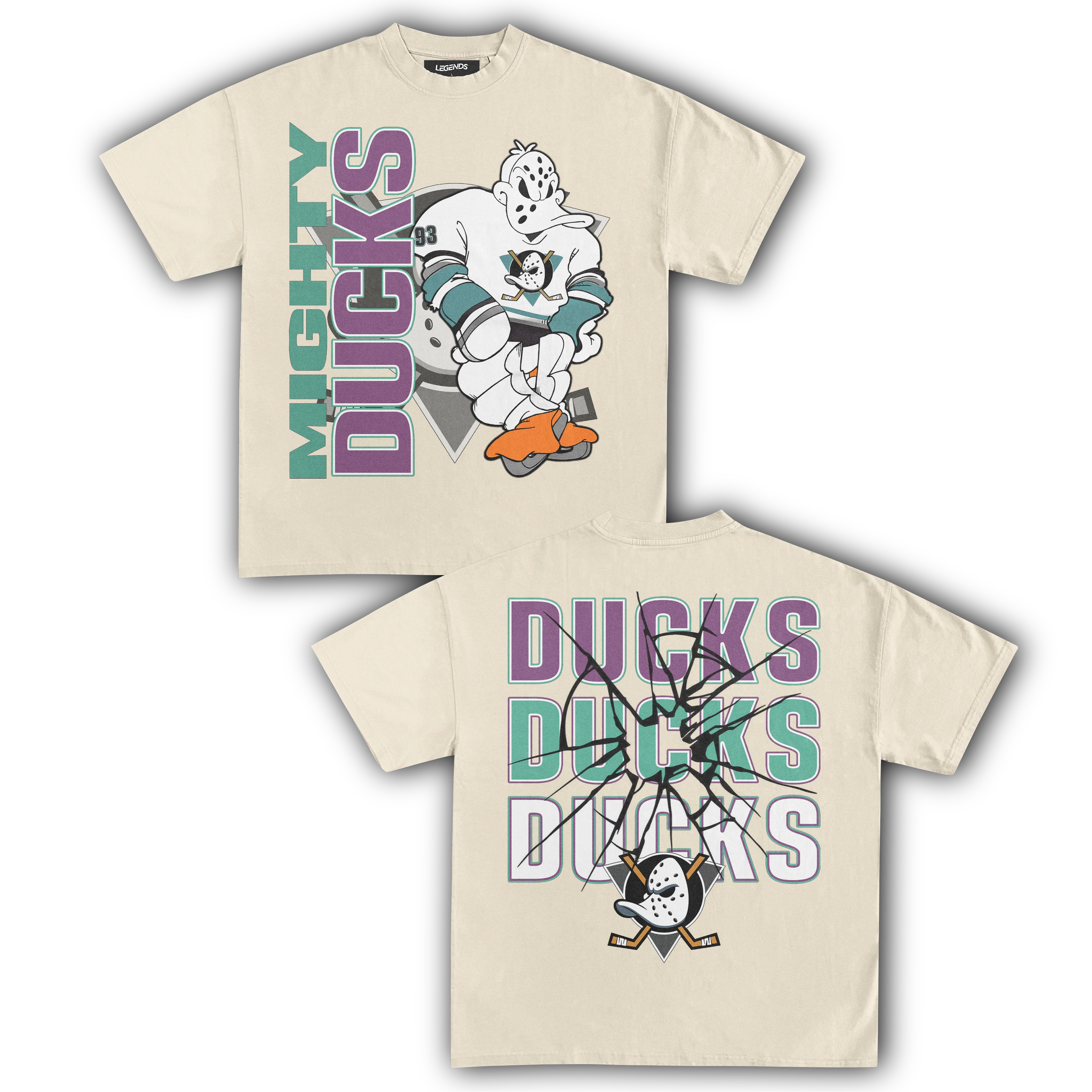 MIGHTY DUCKS HOCKEY TEE (Double Sided) - Image 3