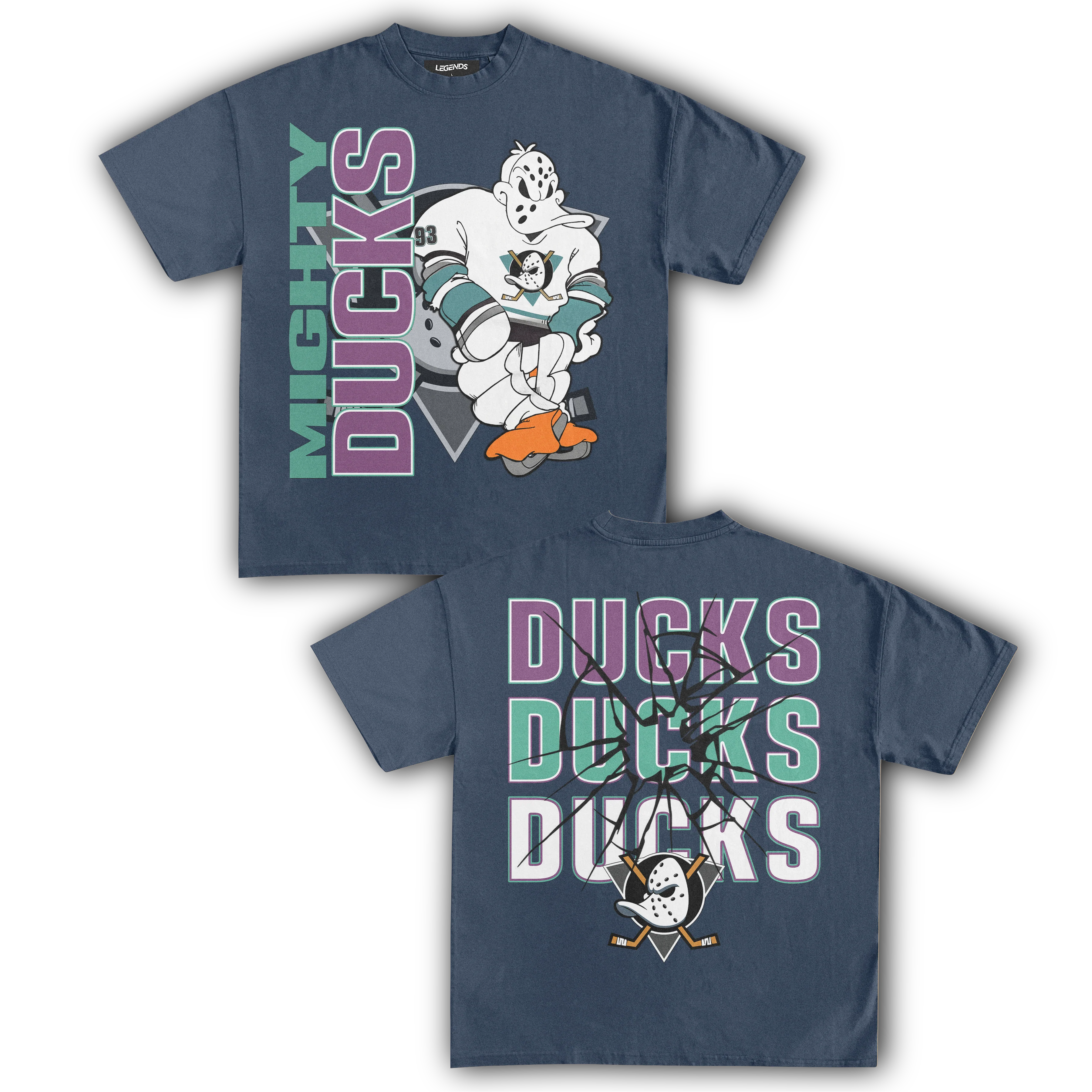 MIGHTY DUCKS HOCKEY TEE (Double Sided) - Image 8