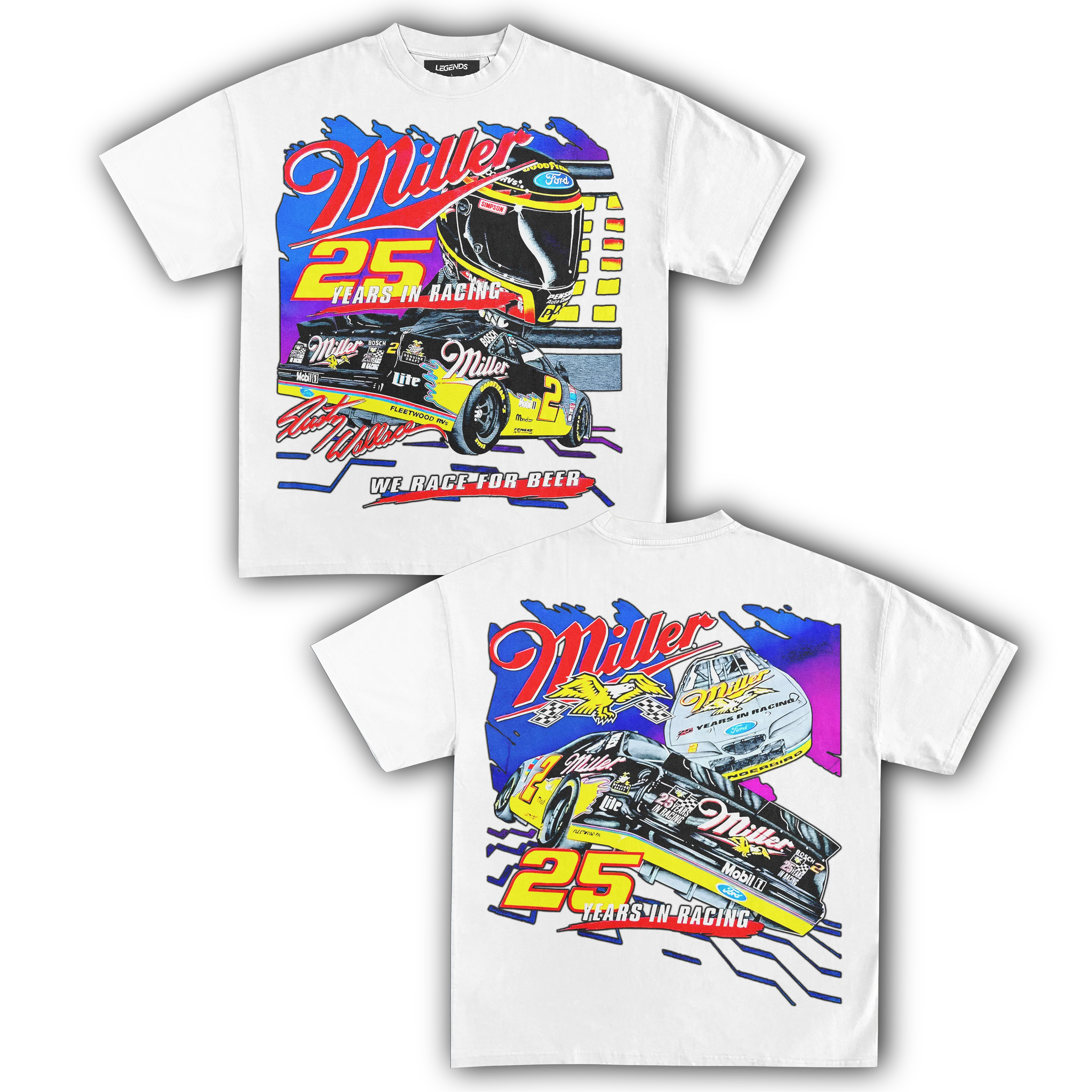 MILLER RACING 25TH ANNIVERSARY TEE (Double Sided) - Image 11