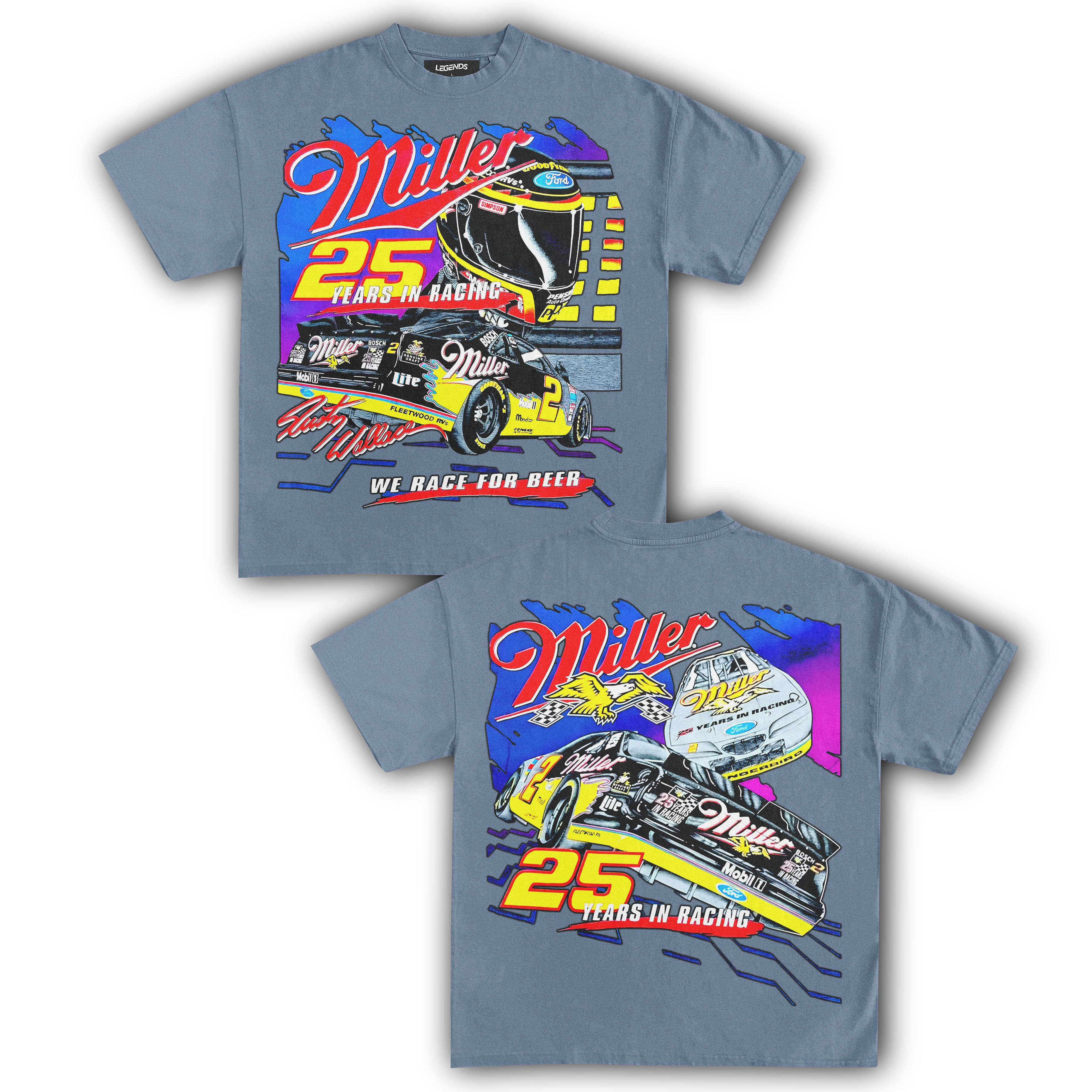 MILLER RACING 25TH ANNIVERSARY TEE (Double Sided) - Image 3