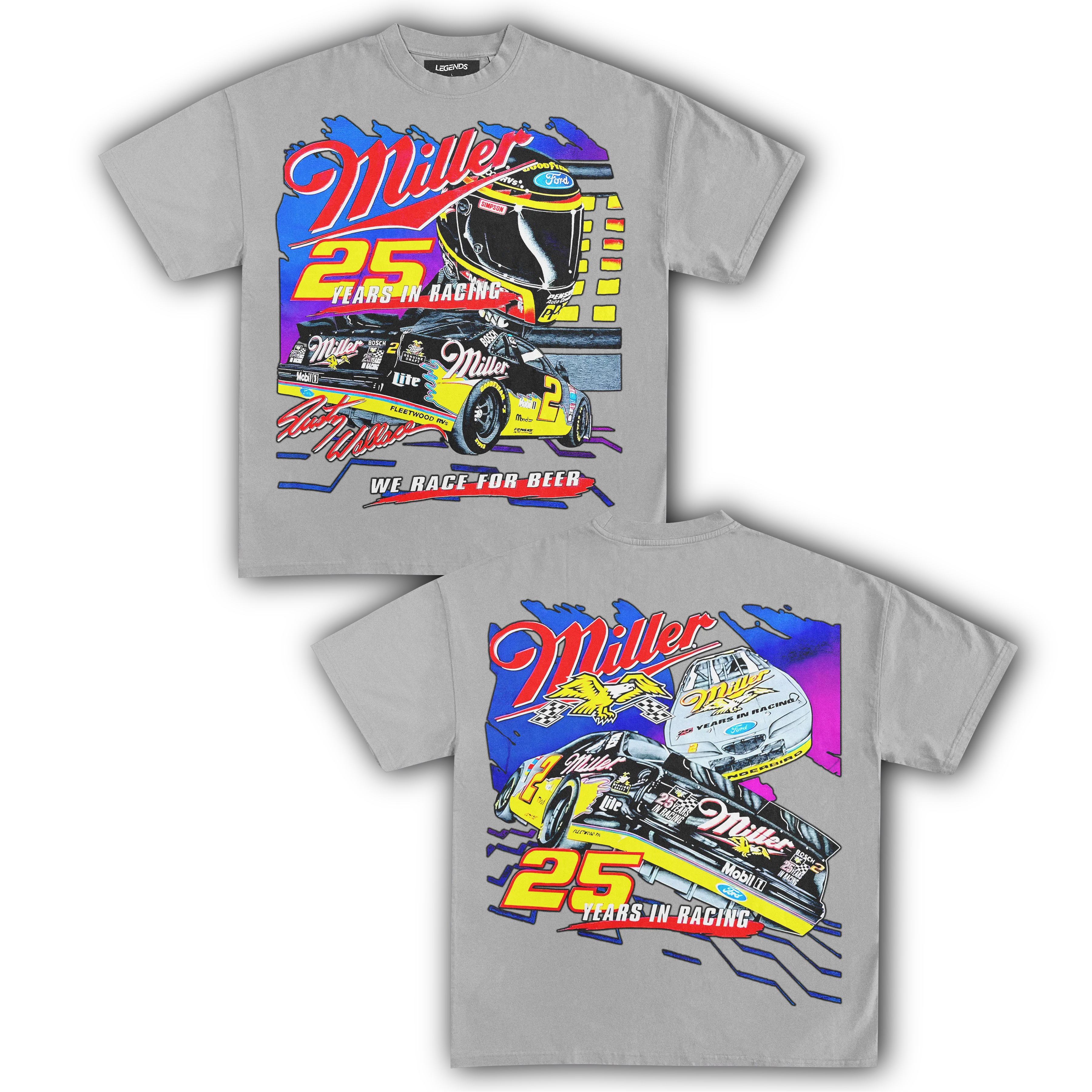MILLER RACING 25TH ANNIVERSARY TEE (Double Sided) - Image 4