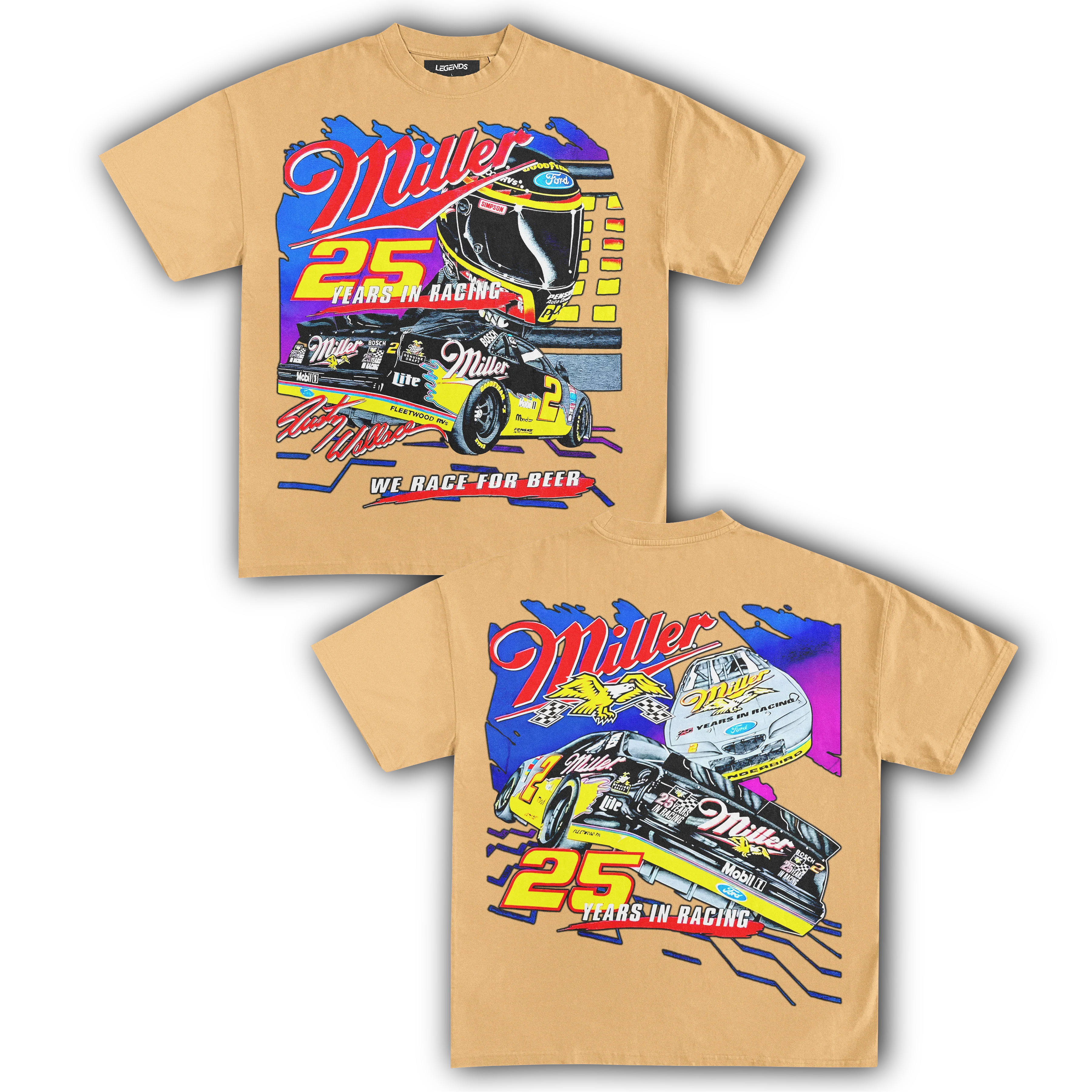 MILLER RACING 25TH ANNIVERSARY TEE (Double Sided) - Image 5
