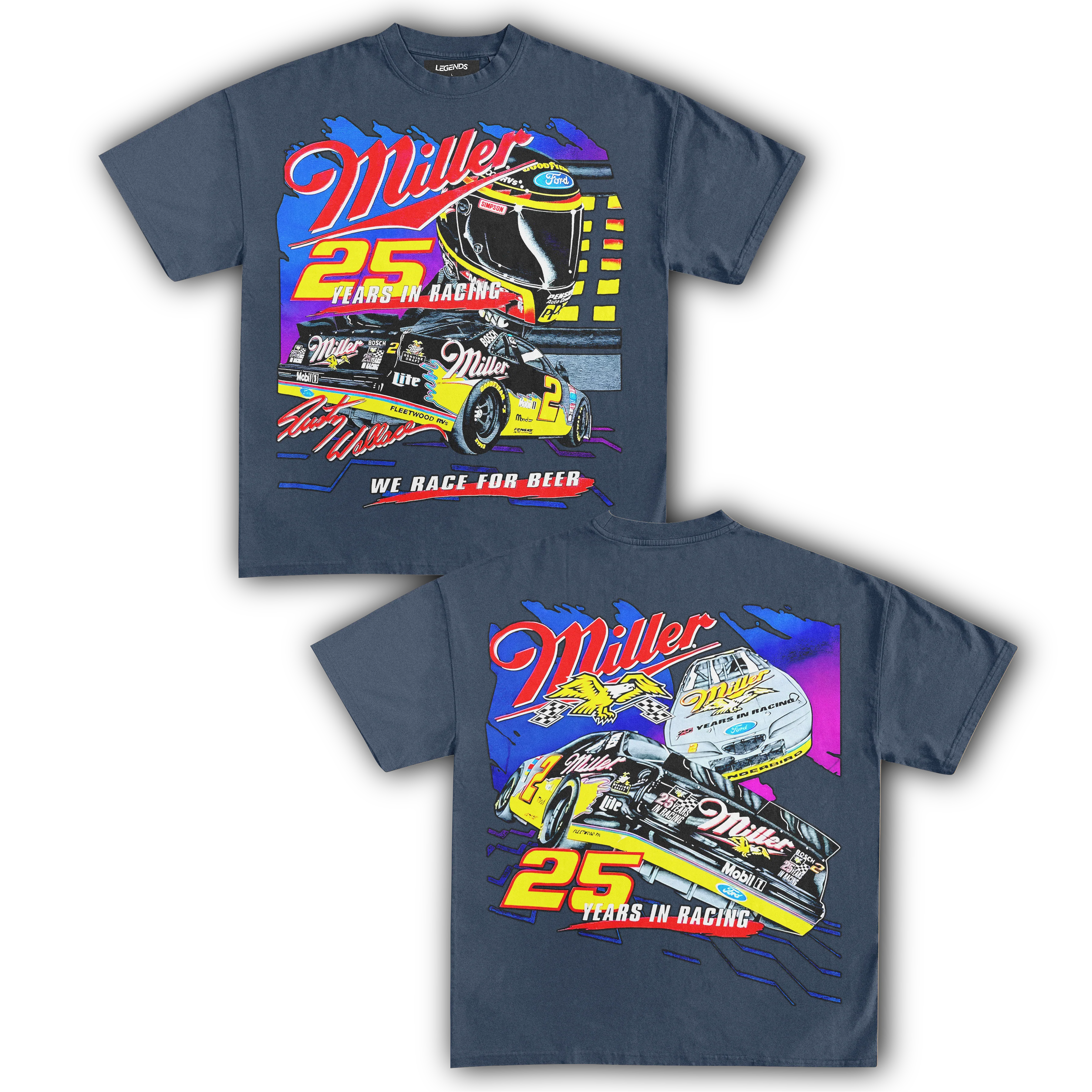 MILLER RACING 25TH ANNIVERSARY TEE (Double Sided) - Image 6