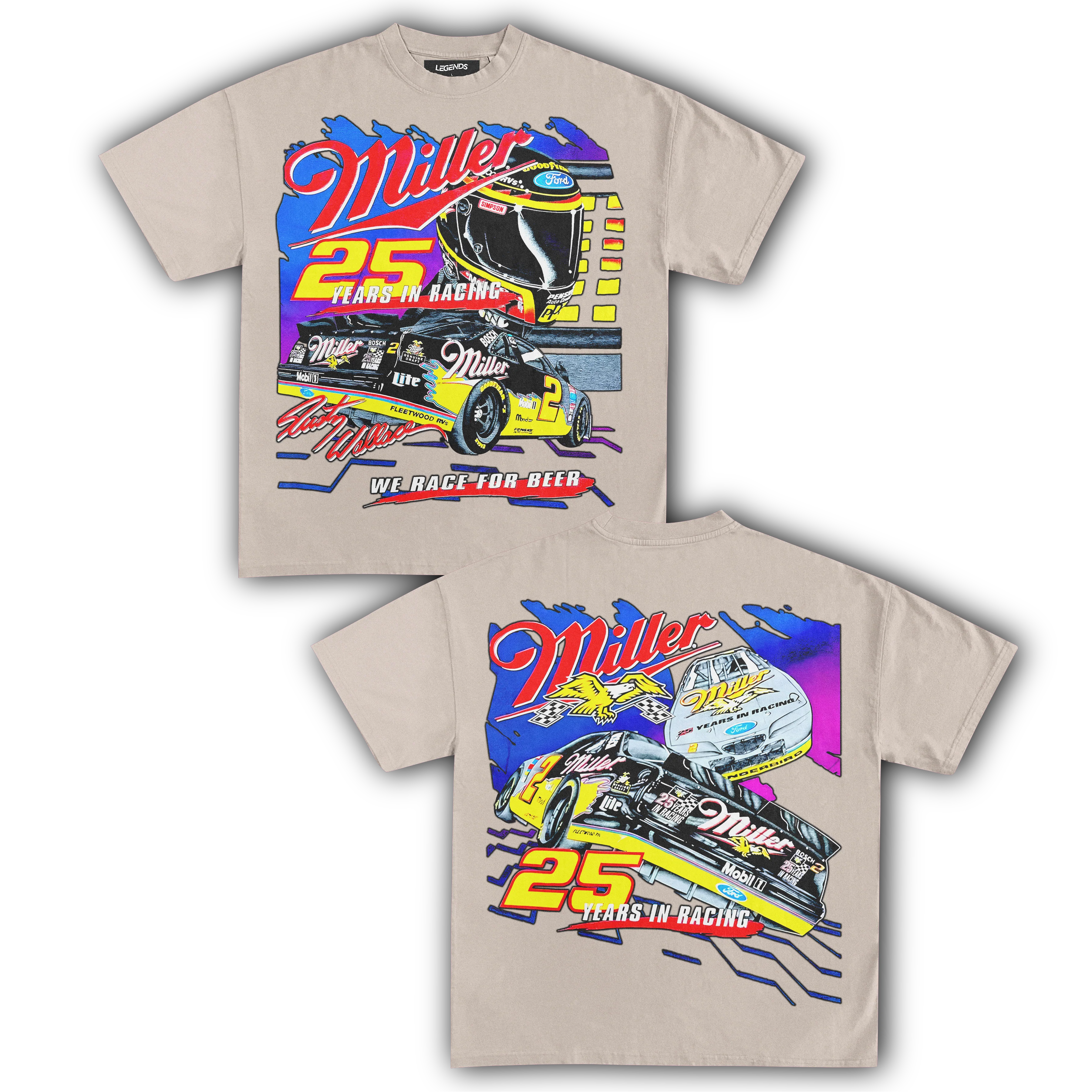 MILLER RACING 25TH ANNIVERSARY TEE (Double Sided) - Image 7