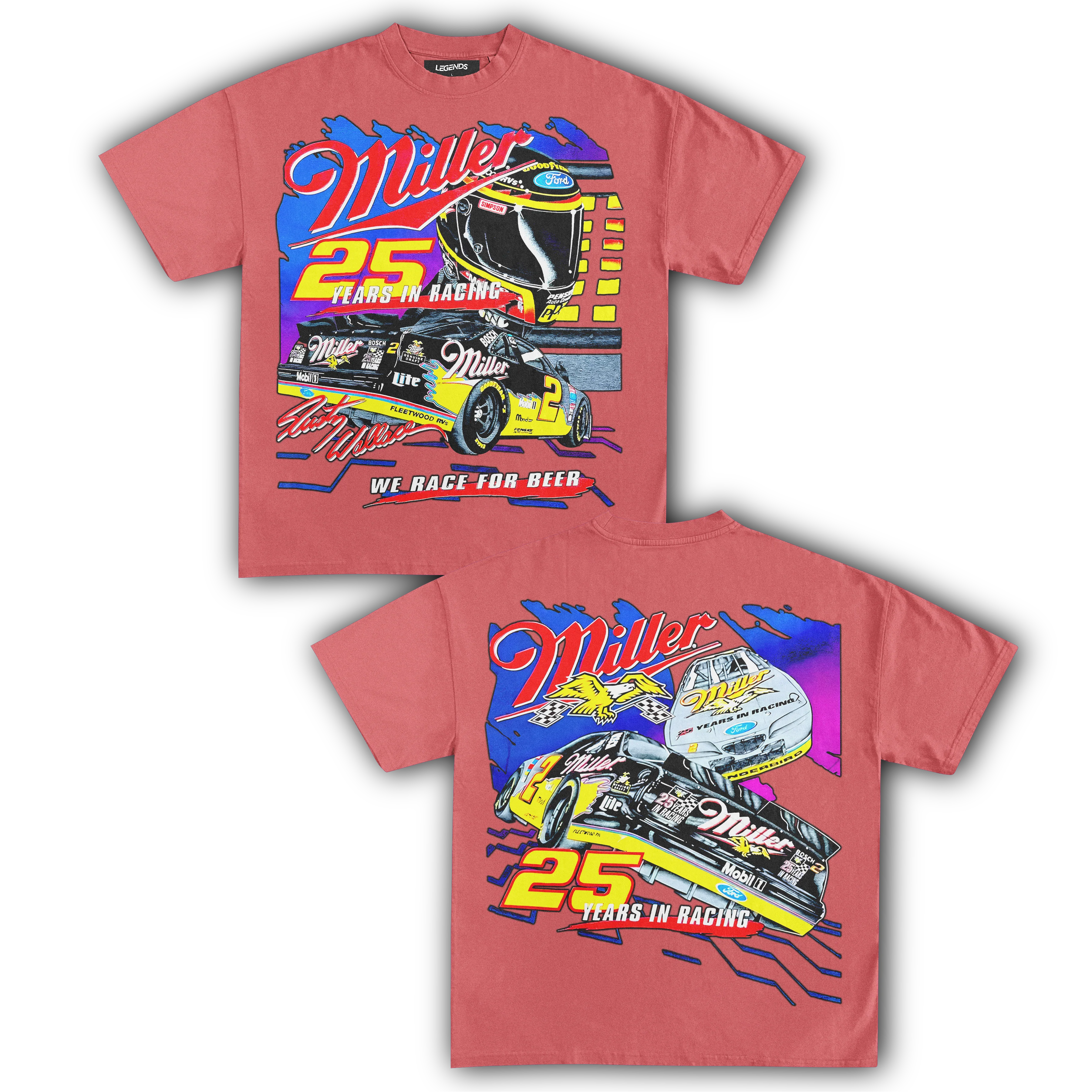 MILLER RACING 25TH ANNIVERSARY TEE (Double Sided) - Image 8