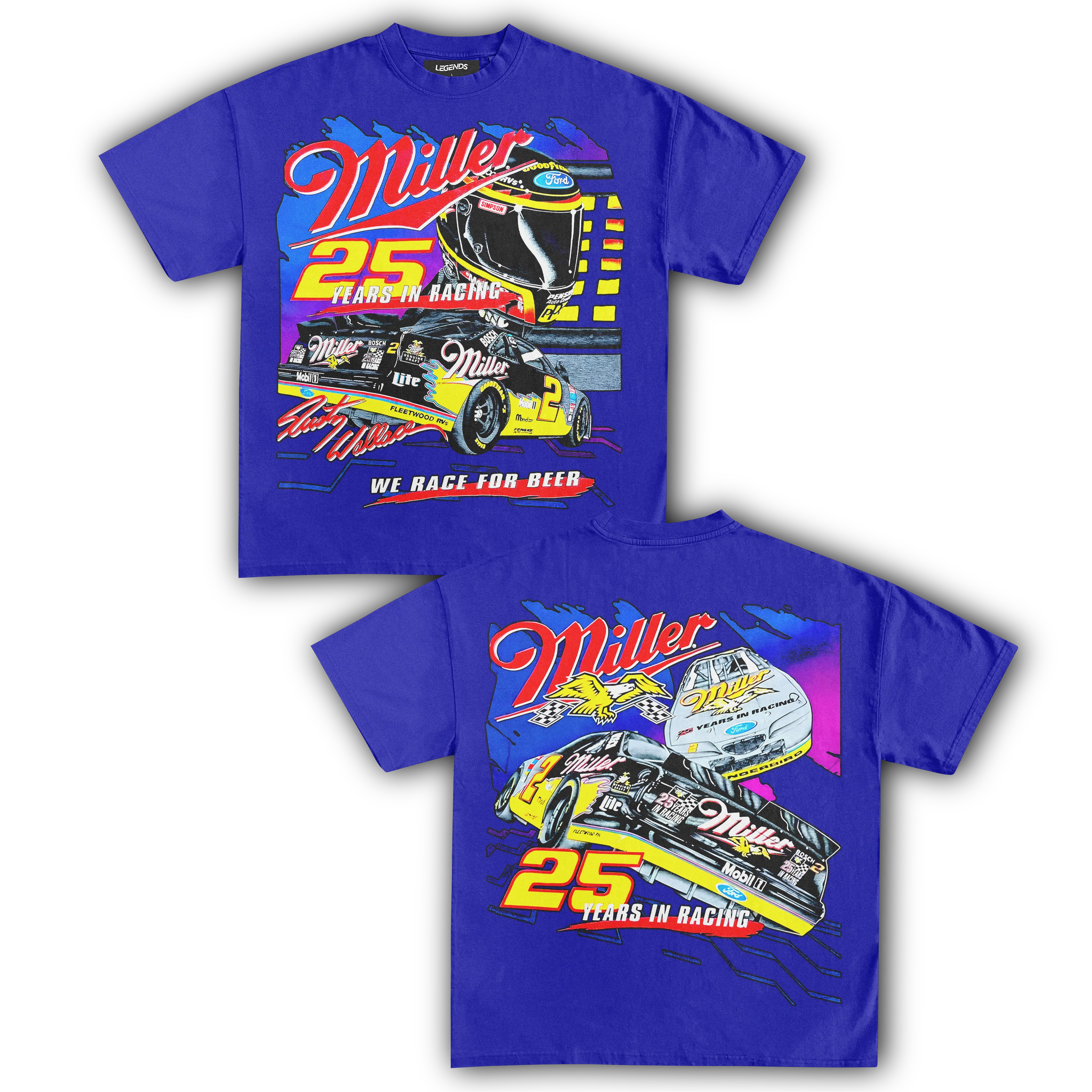 MILLER RACING 25TH ANNIVERSARY TEE (Double Sided) - Image 9