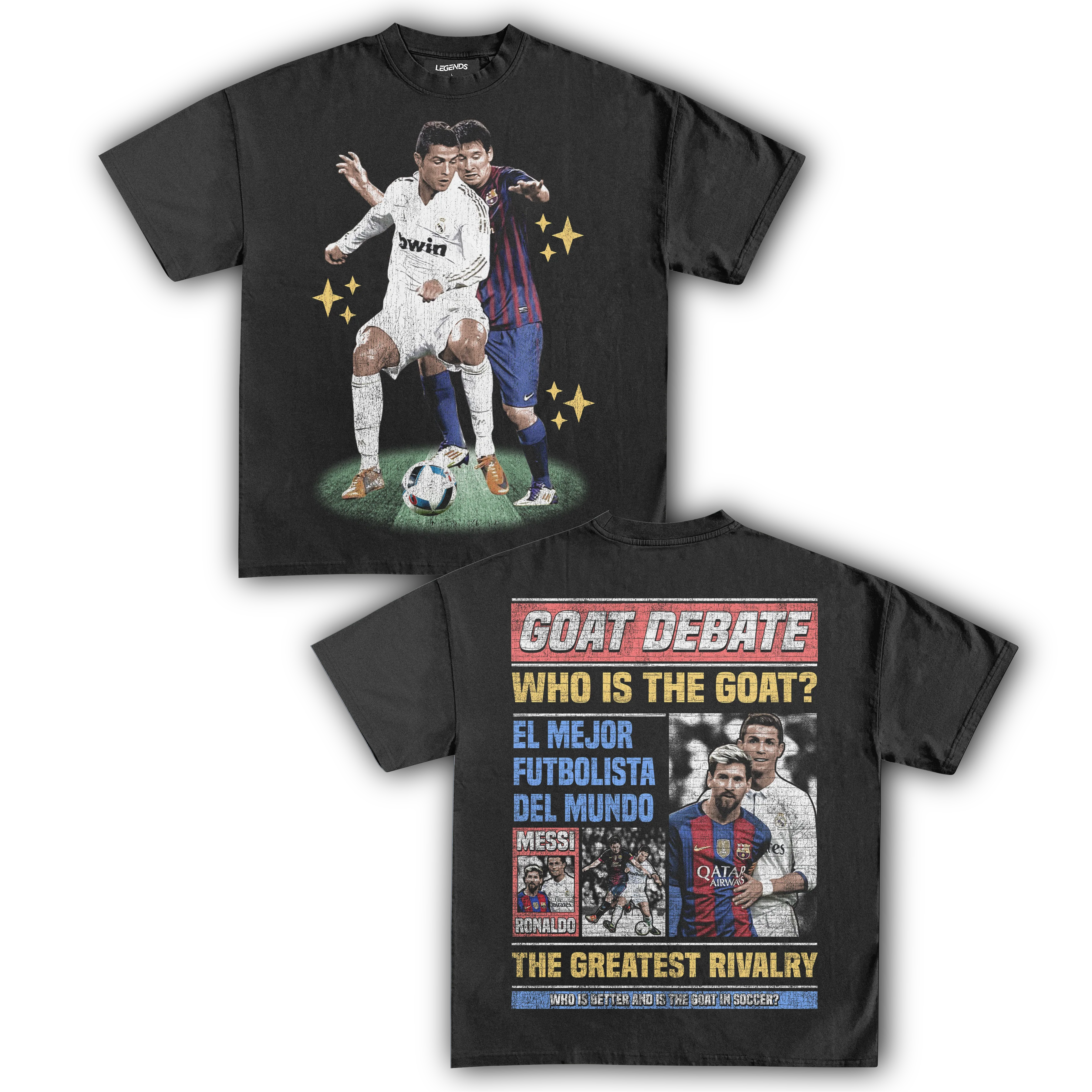 RONALDO VS. MESSI RIVALRY TEE (Double Sided) - Image 3