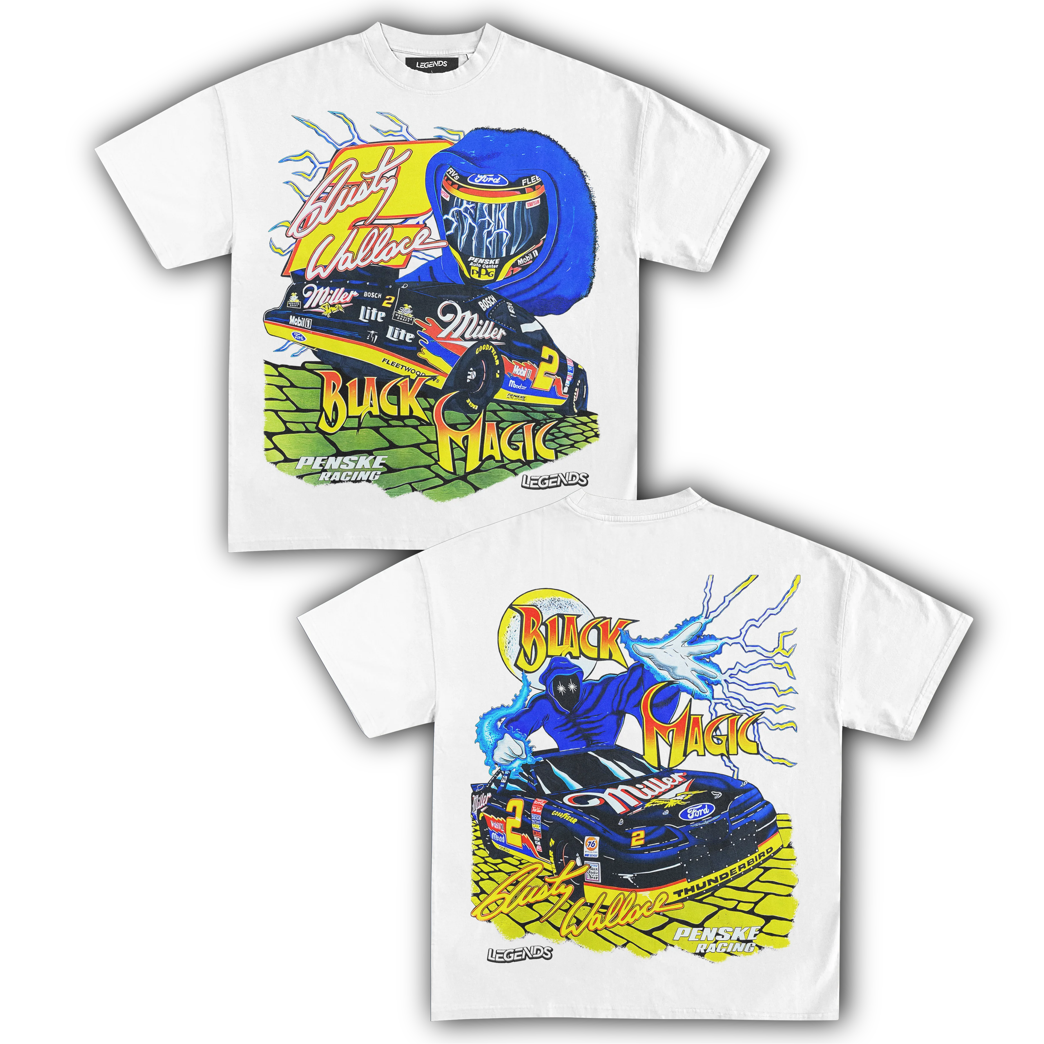 RUSTY WALLACE BLACK MAGIC TEE (Double Sided) - Image 3