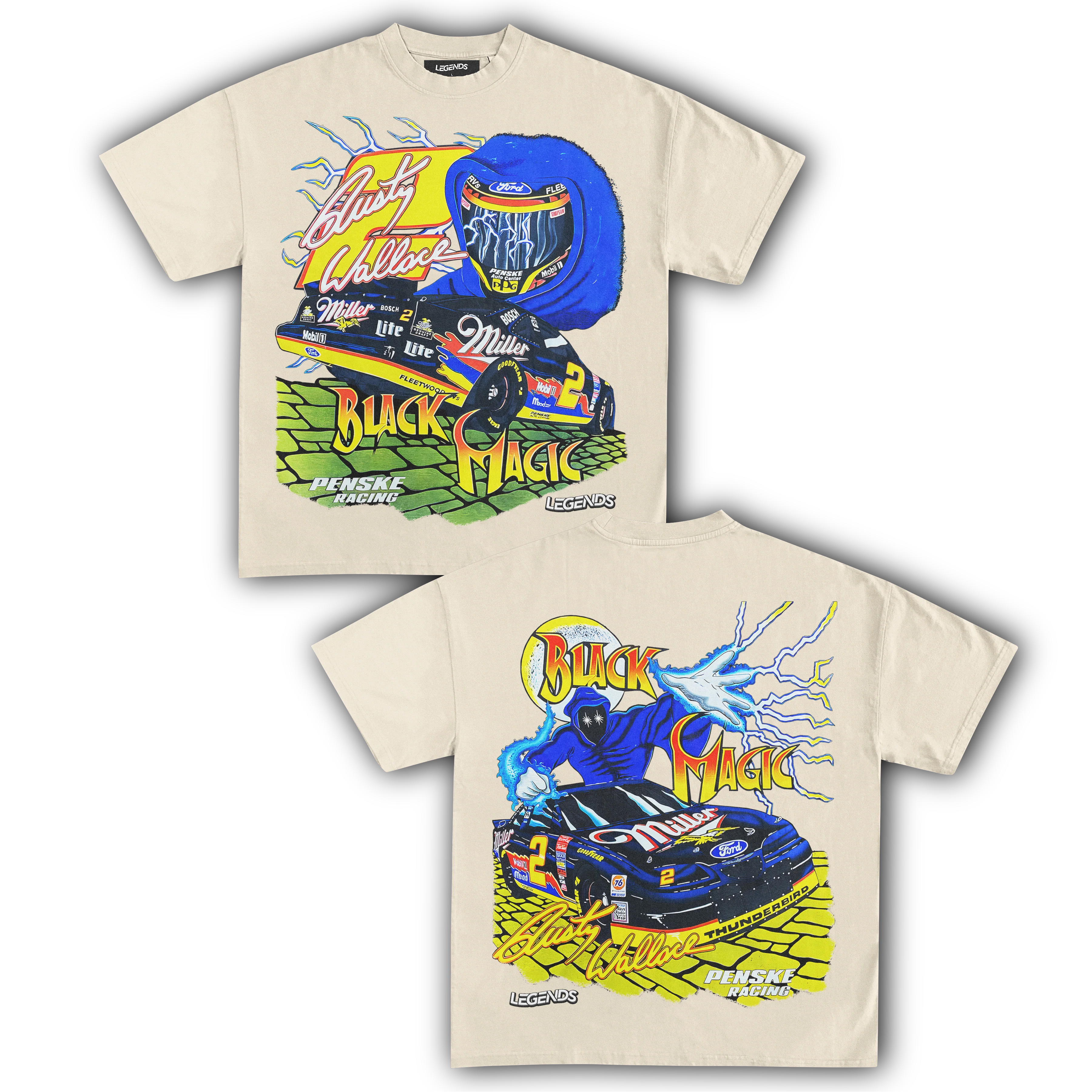 RUSTY WALLACE BLACK MAGIC TEE (Double Sided) - Image 5
