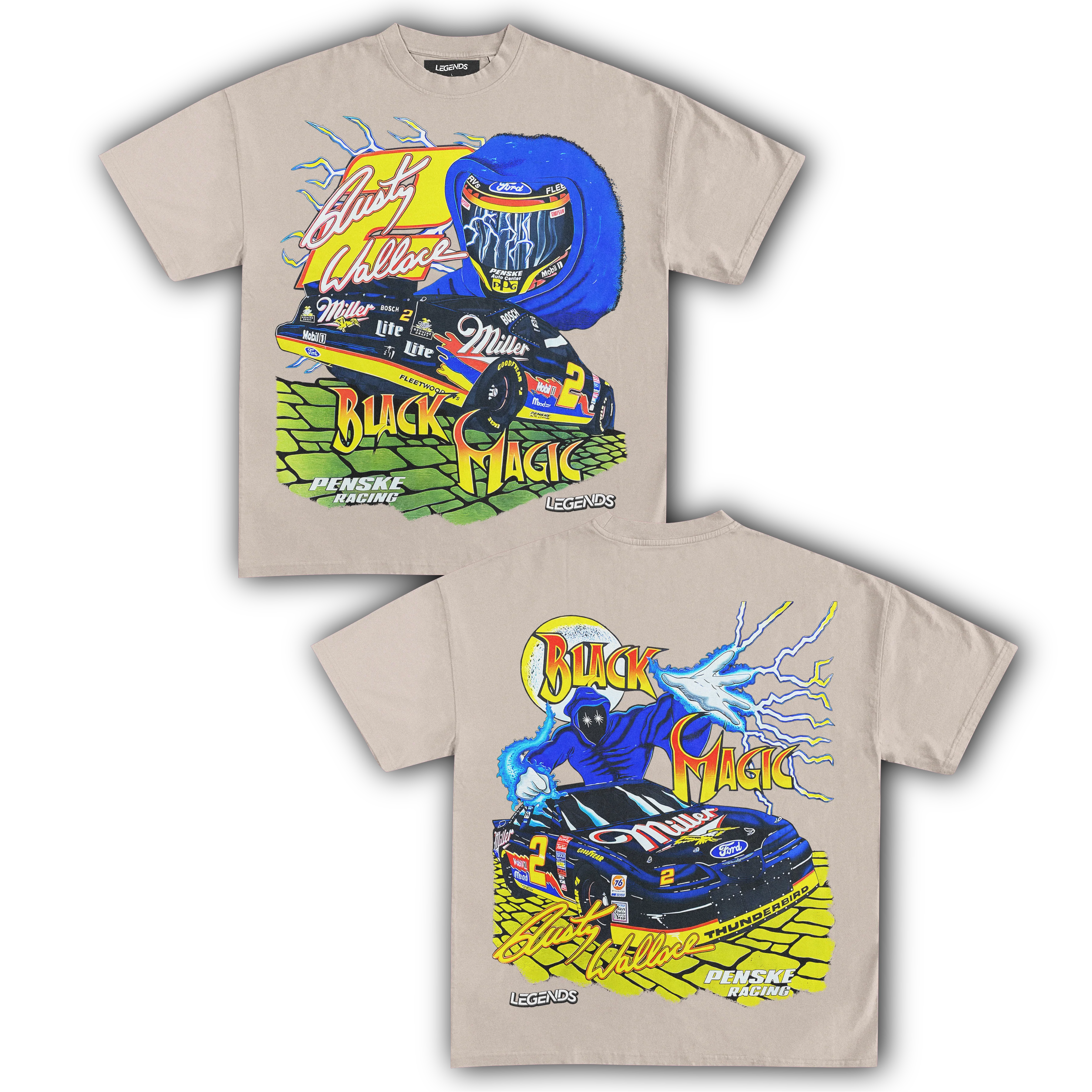 RUSTY WALLACE BLACK MAGIC TEE (Double Sided) - Image 7