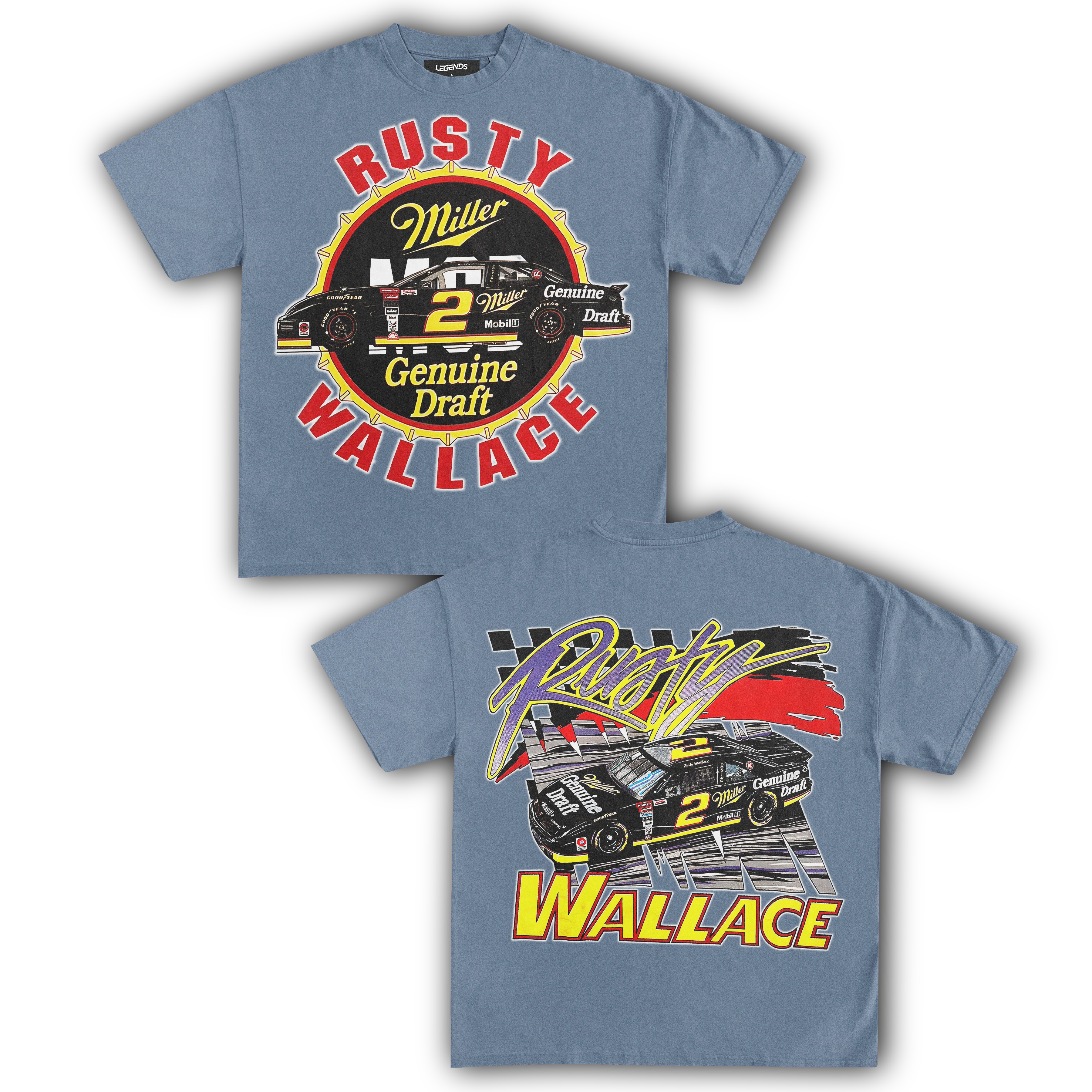 RUSTY WALLACE MILLER GENUINE DRAFT TEE (Double Sided) - Image 3
