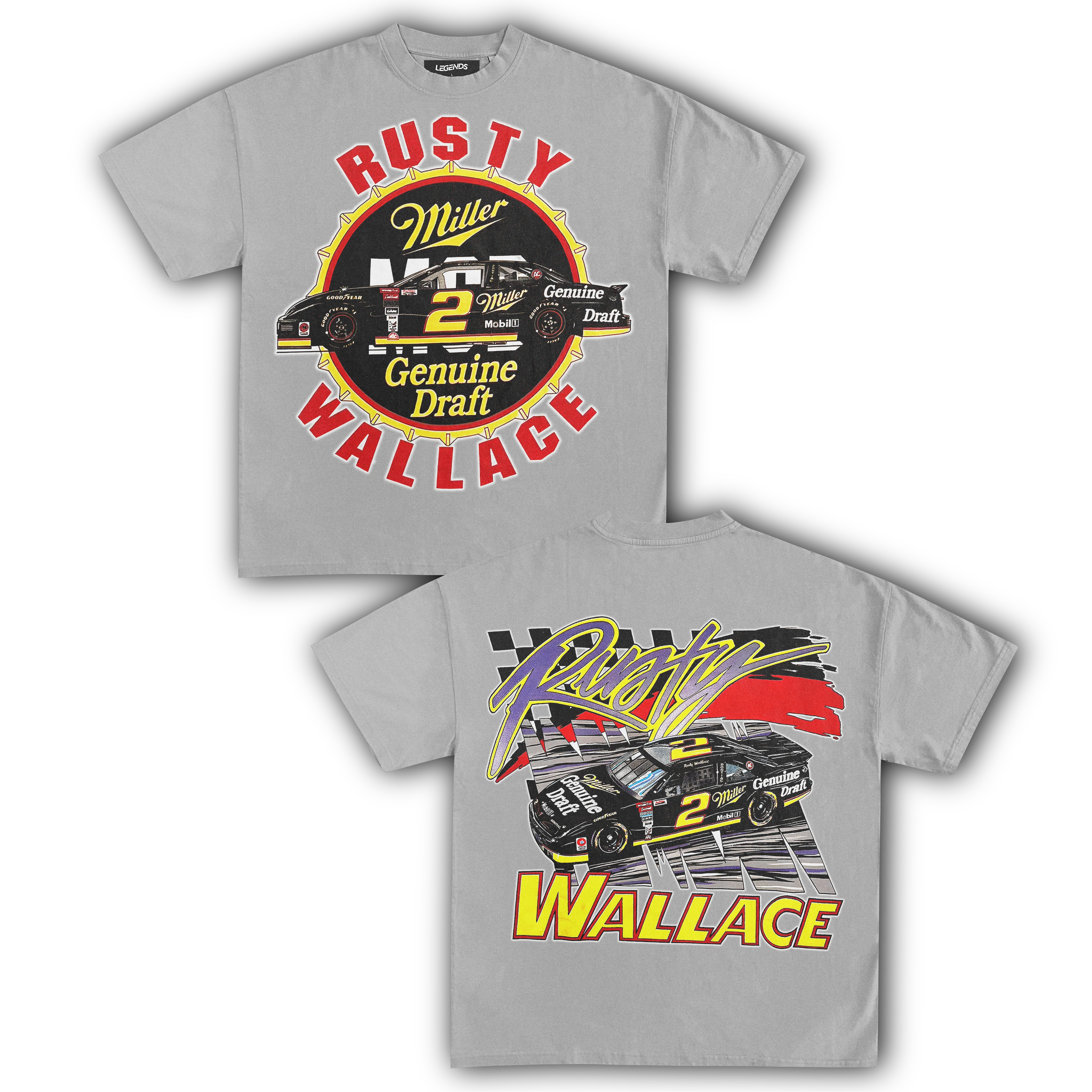 RUSTY WALLACE MILLER GENUINE DRAFT TEE (Double Sided) - Image 4