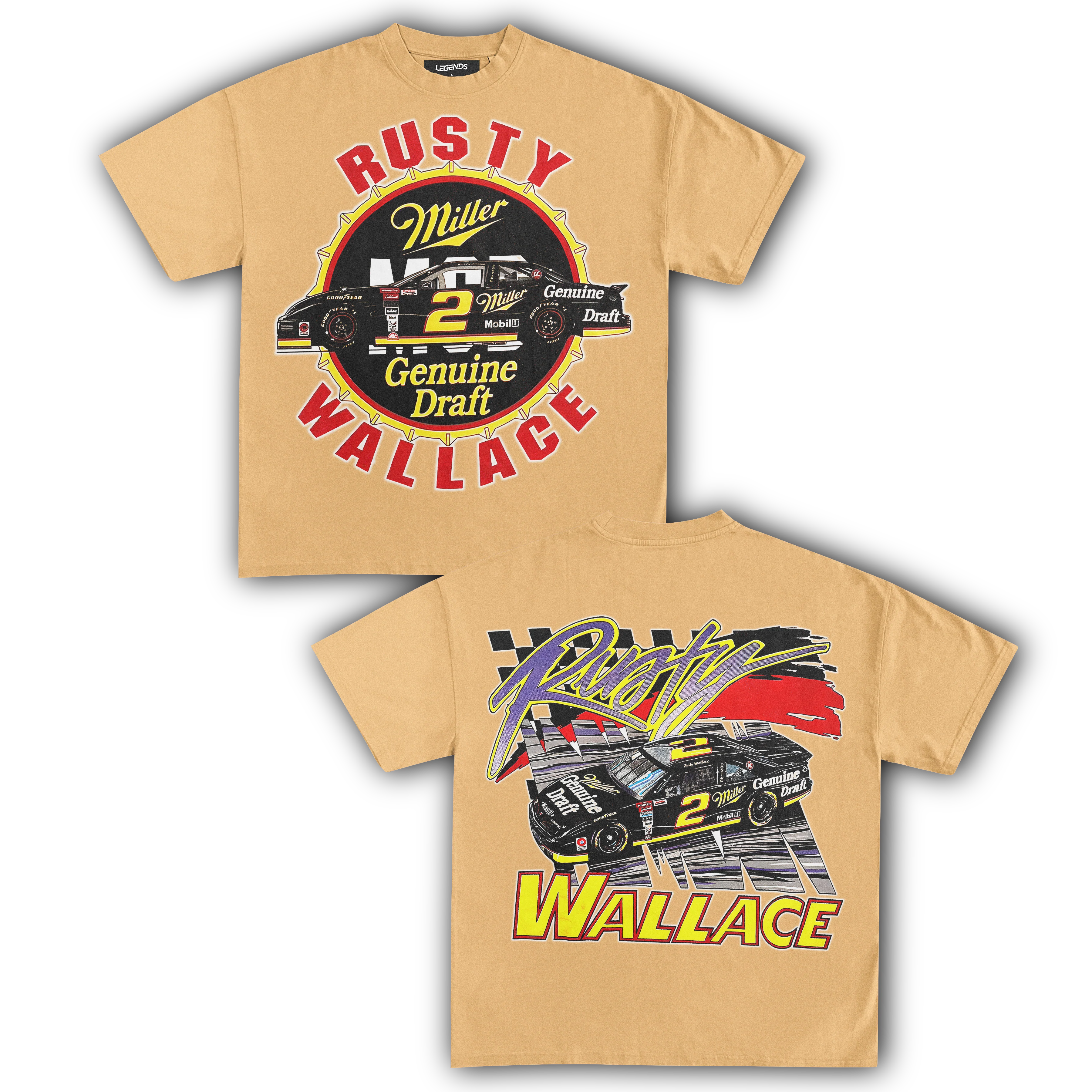 RUSTY WALLACE MILLER GENUINE DRAFT TEE (Double Sided) - Image 5