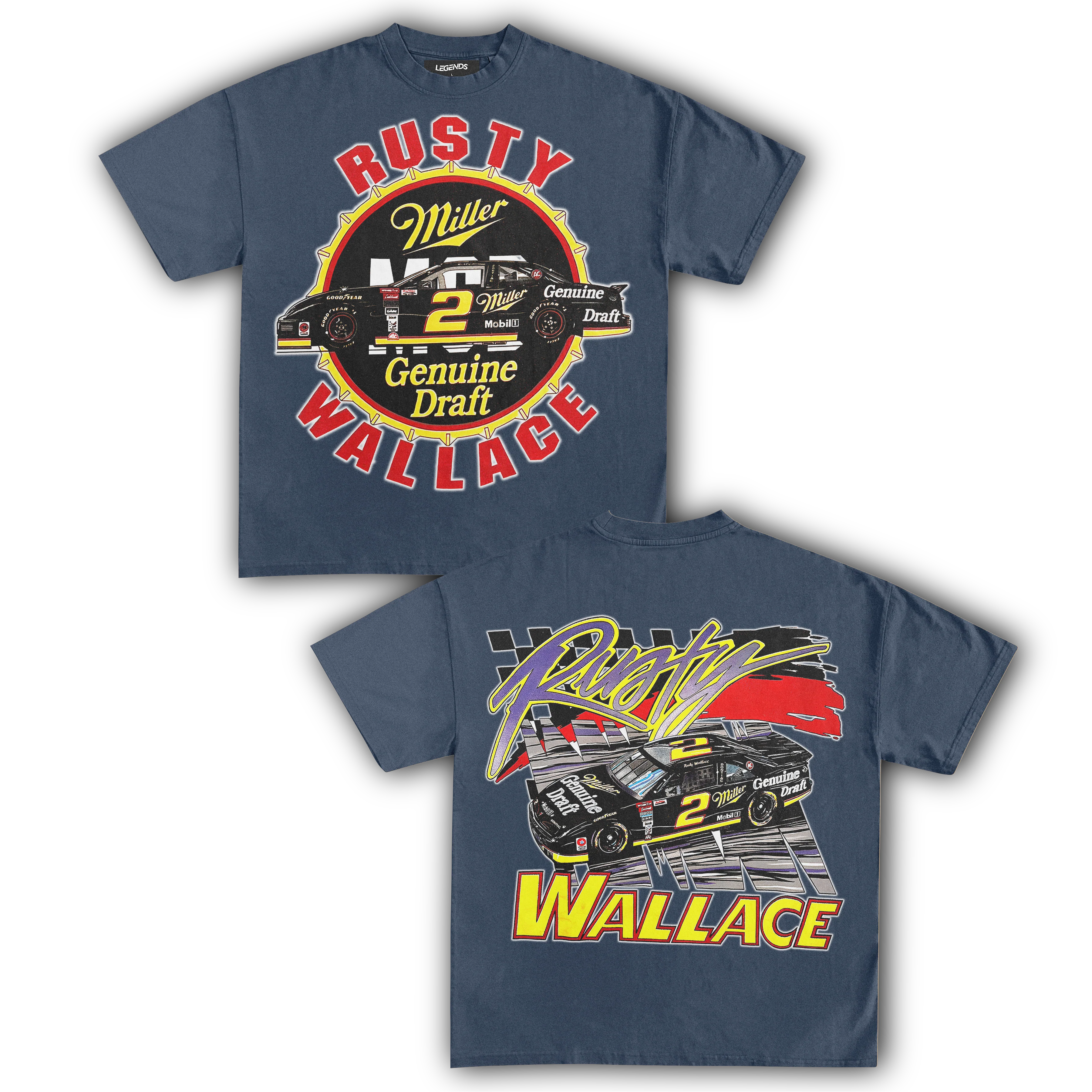 RUSTY WALLACE MILLER GENUINE DRAFT TEE (Double Sided) - Image 6