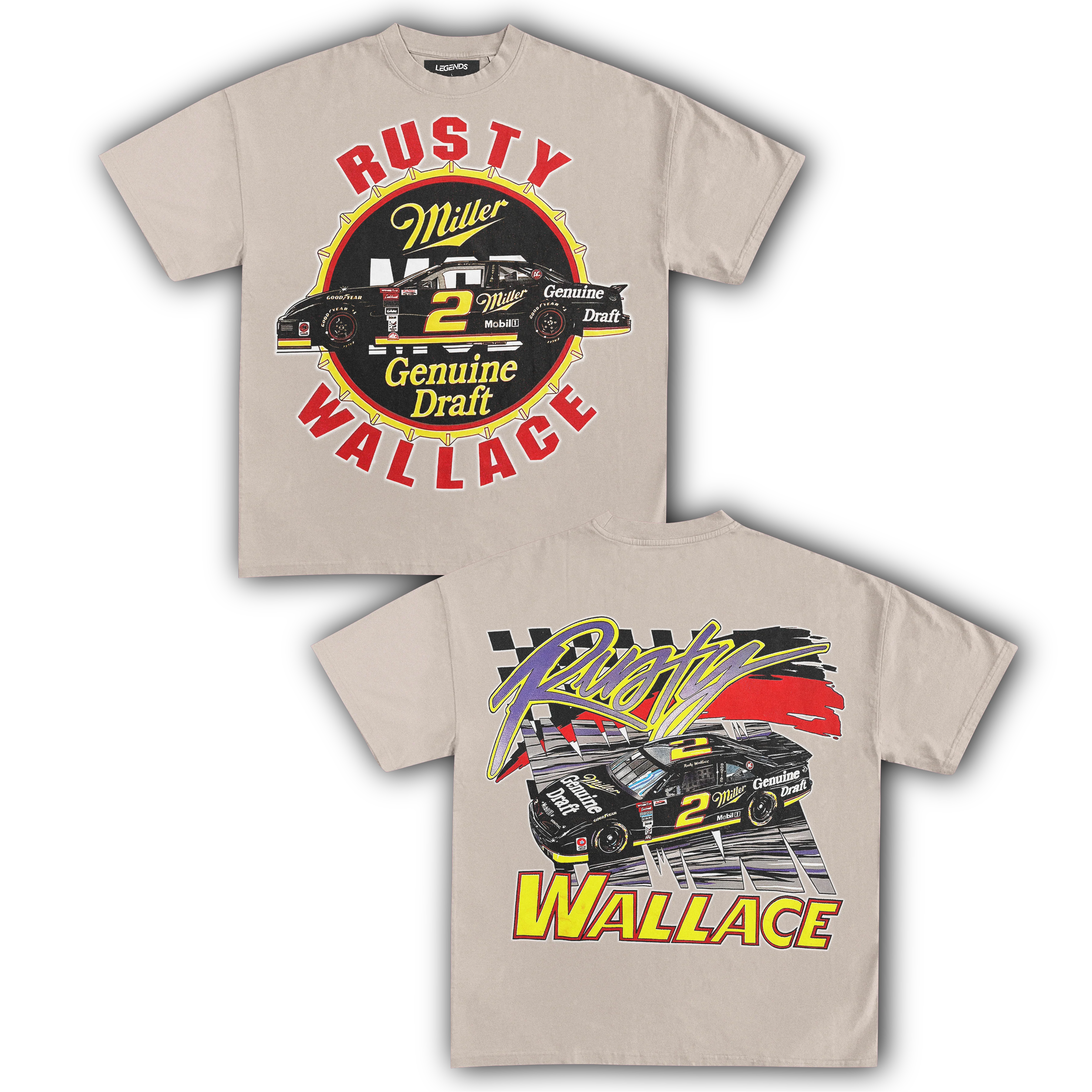 RUSTY WALLACE MILLER GENUINE DRAFT TEE (Double Sided) - Image 7