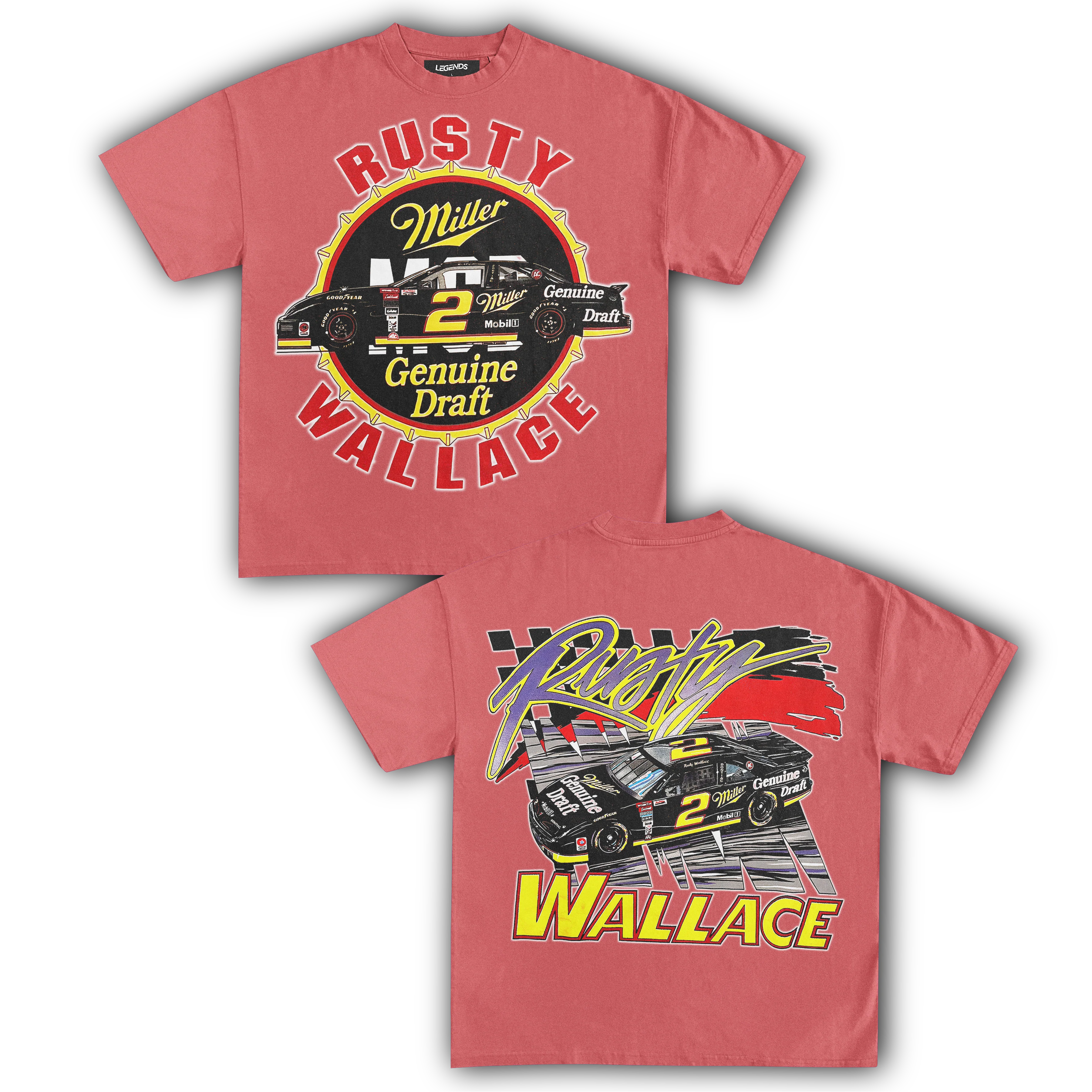RUSTY WALLACE MILLER GENUINE DRAFT TEE (Double Sided) - Image 8
