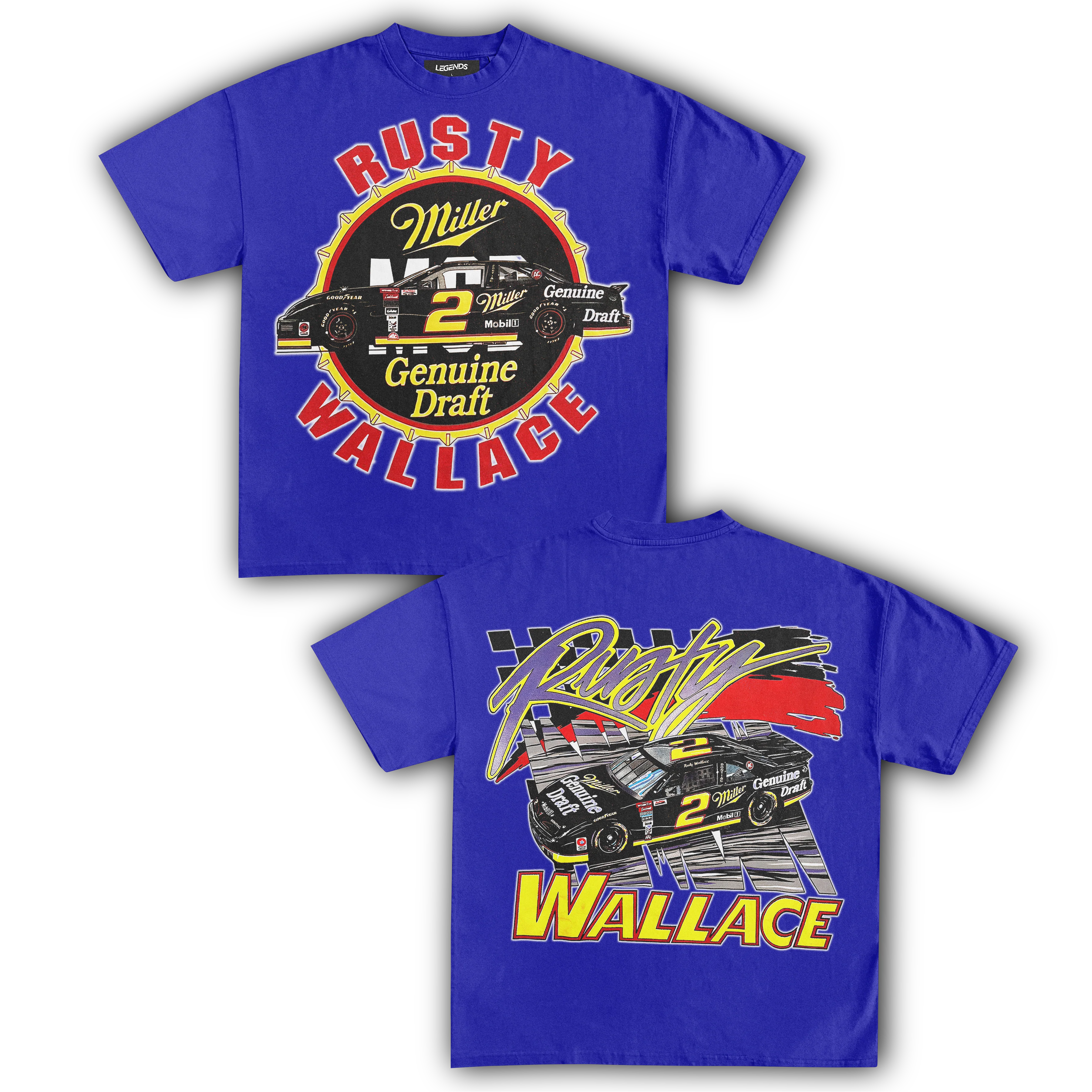 RUSTY WALLACE MILLER GENUINE DRAFT TEE (Double Sided) - Image 9