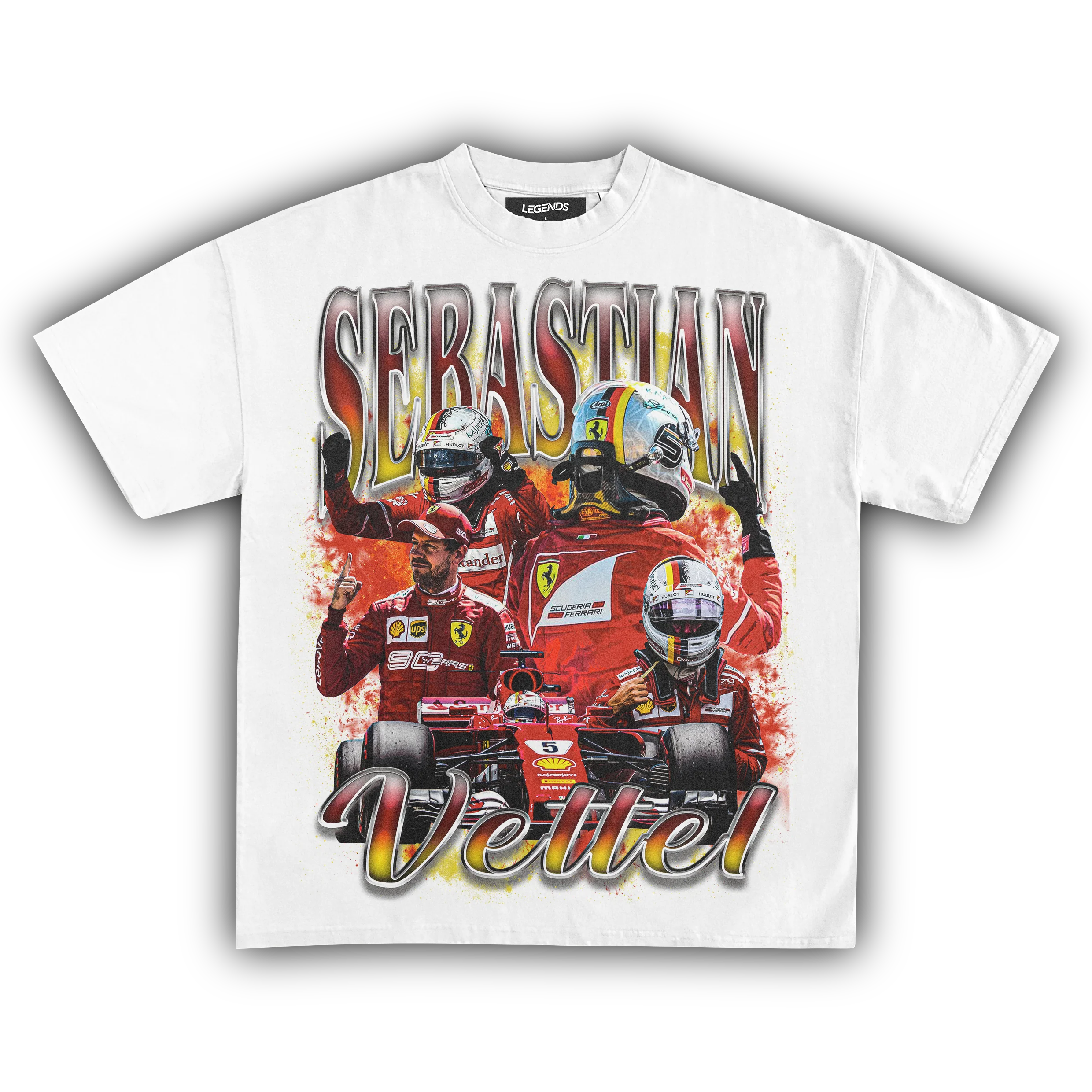 SABASTIAN VETTEL FERRARI TEE - Image 5
