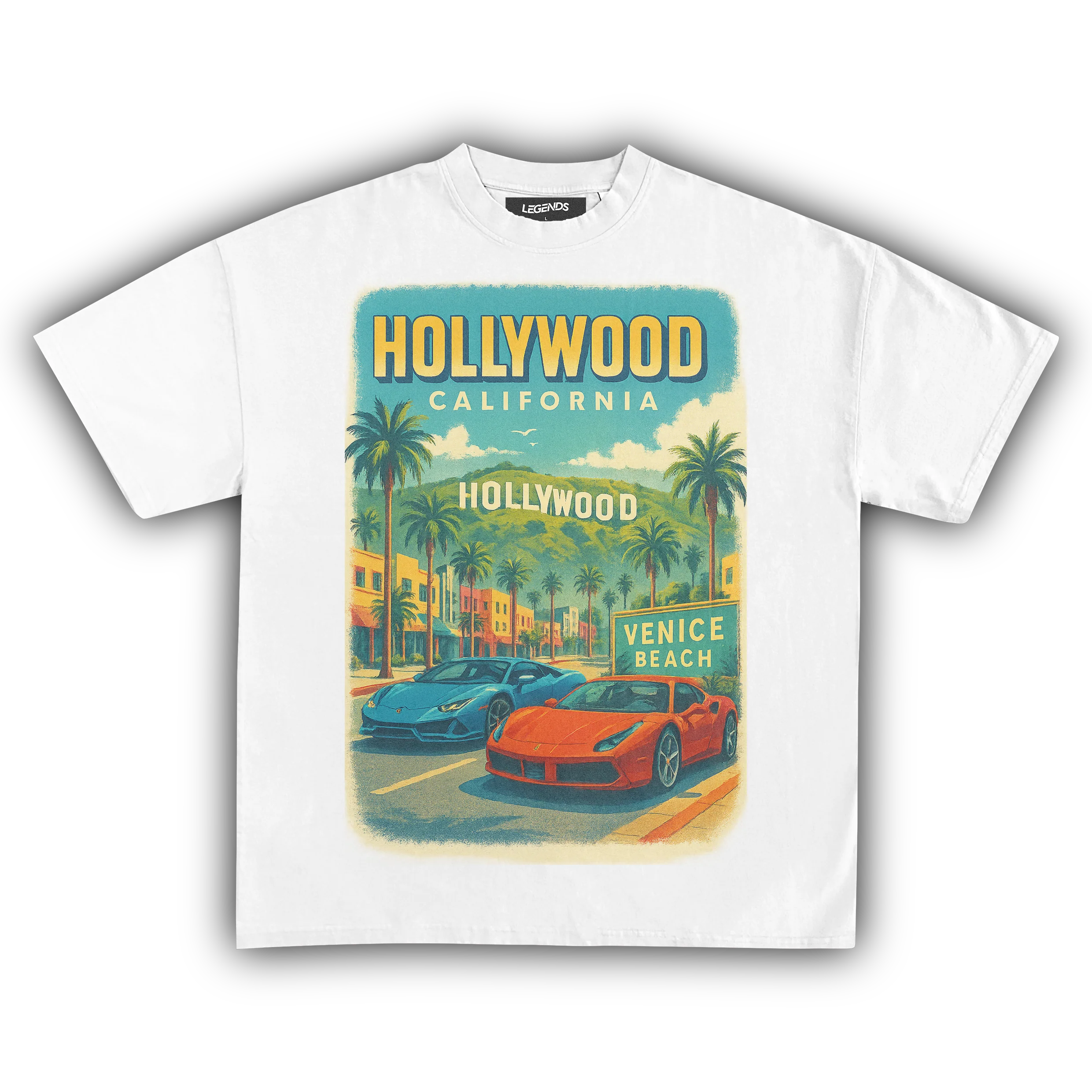 HOLLYWOOD Y VENICE BEACH TEE - Image 3