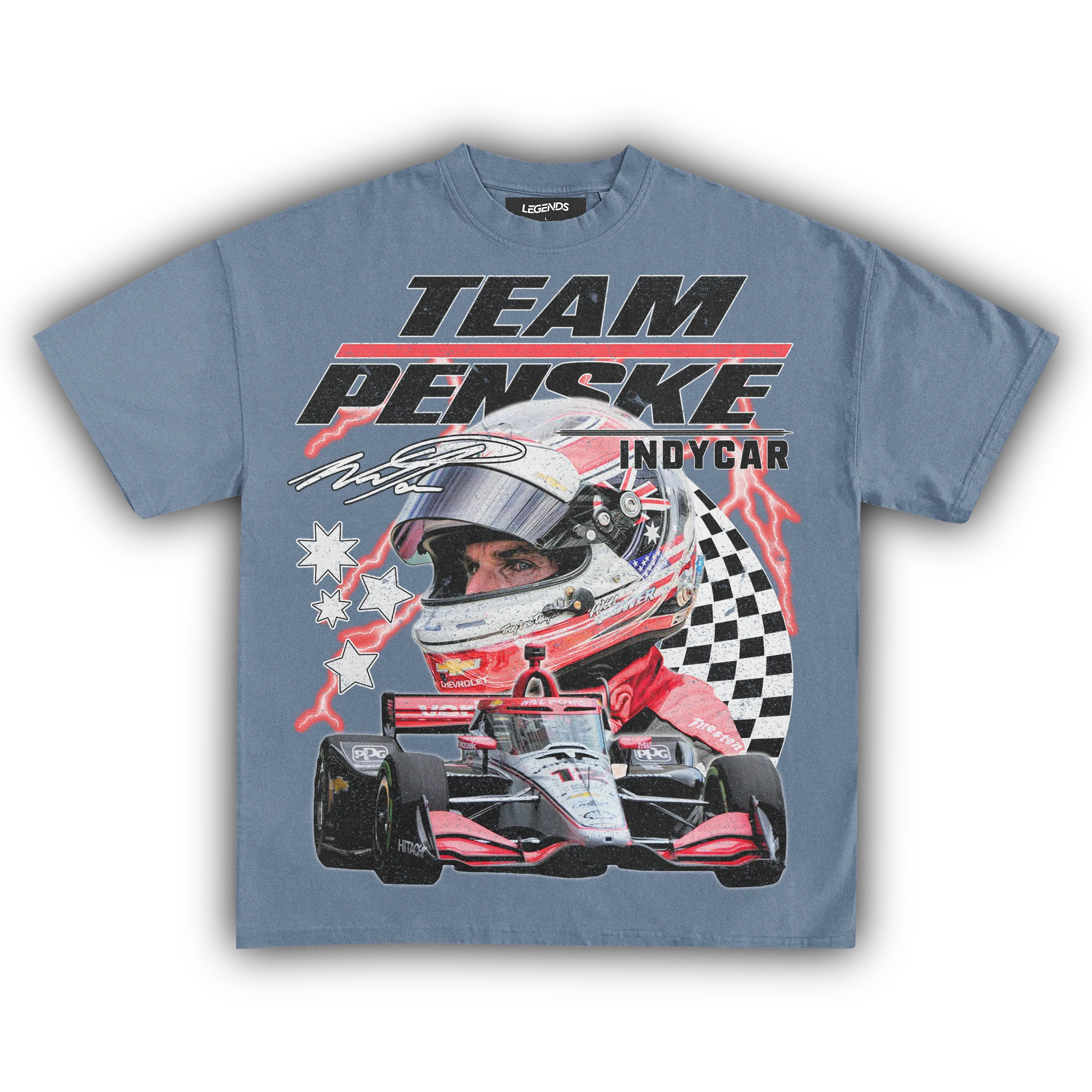 TEAM PENSKE INDYCAR VINTAGE TEE - Image 4