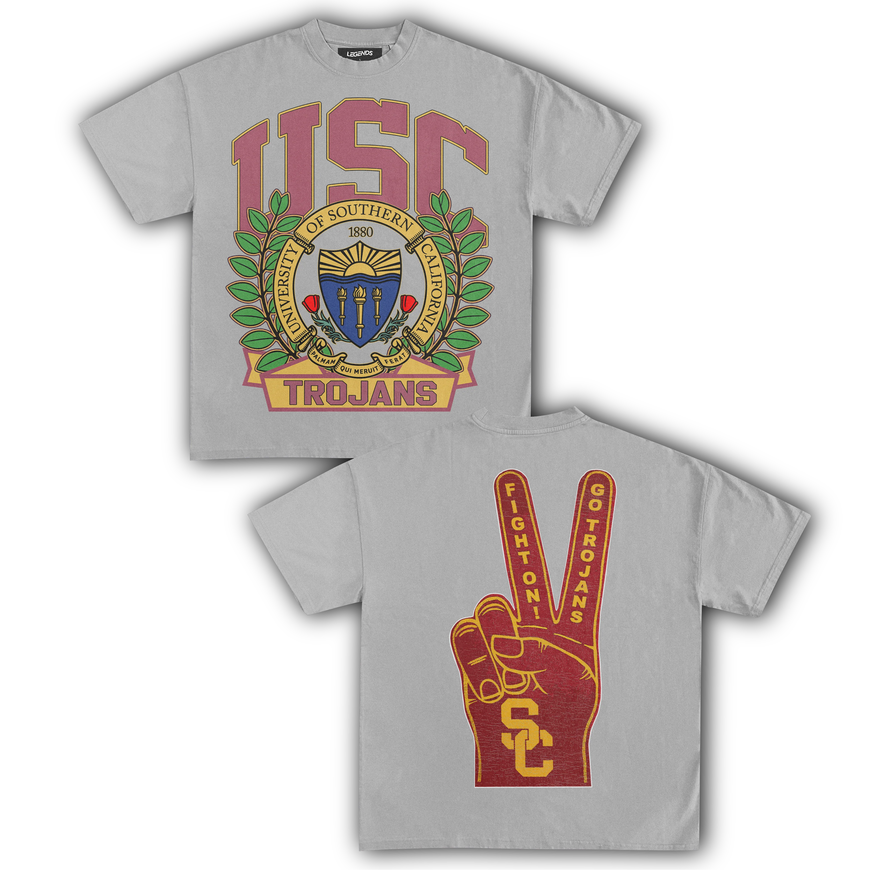 USC TROJANS FIGHT ON! TEE (Double Sided) - Image 5